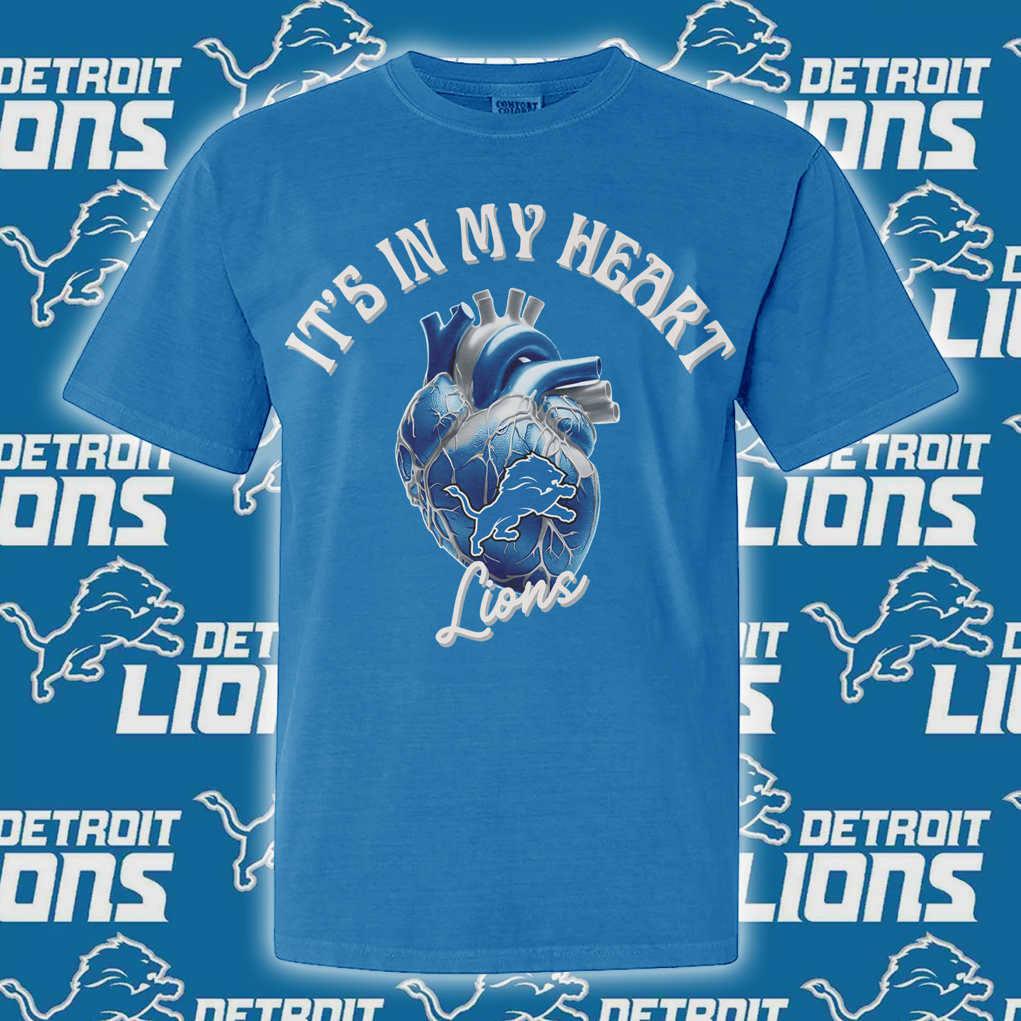Detroit Lions Its In My Heart T-shirt PT65081