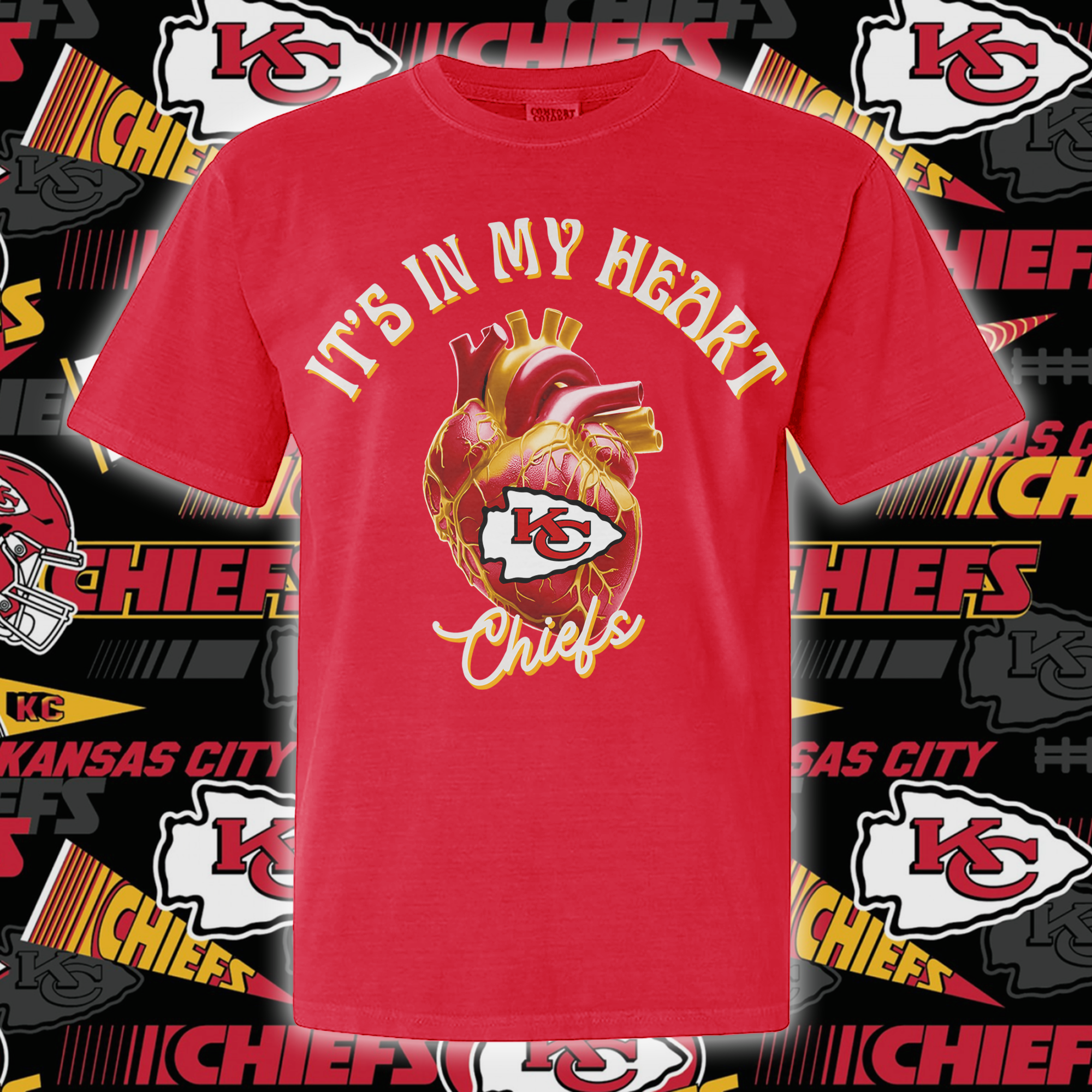Kansas City Chiefs Its In My Heart T-shirt PT65086