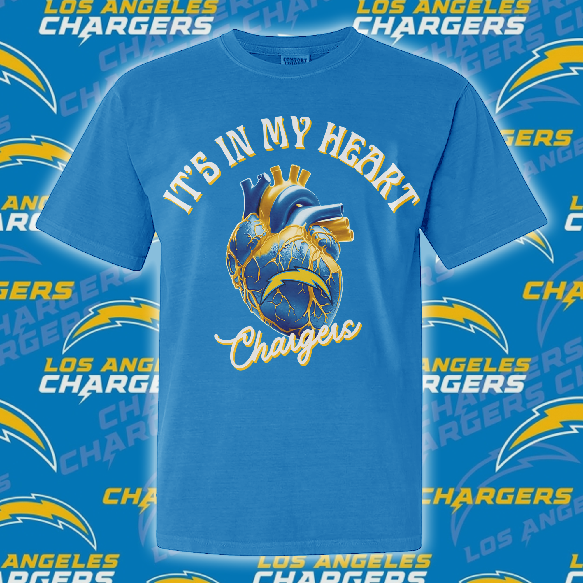 Los Angeles Chargers Its In My Heart T-shirt PT65088