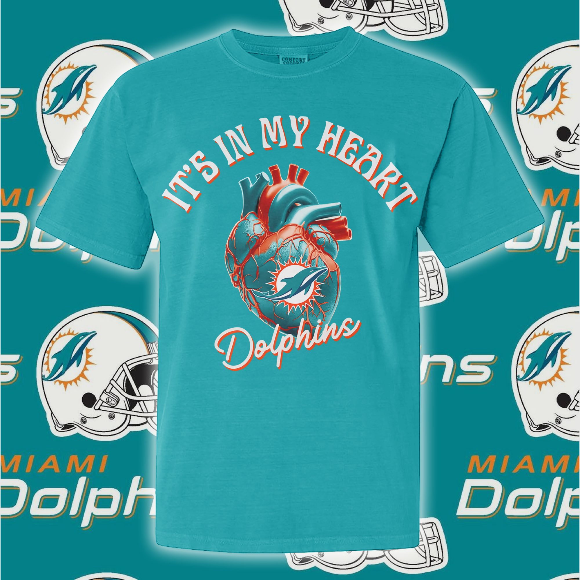 Miami Dolphins Its In My Heart T-shirt PT65090