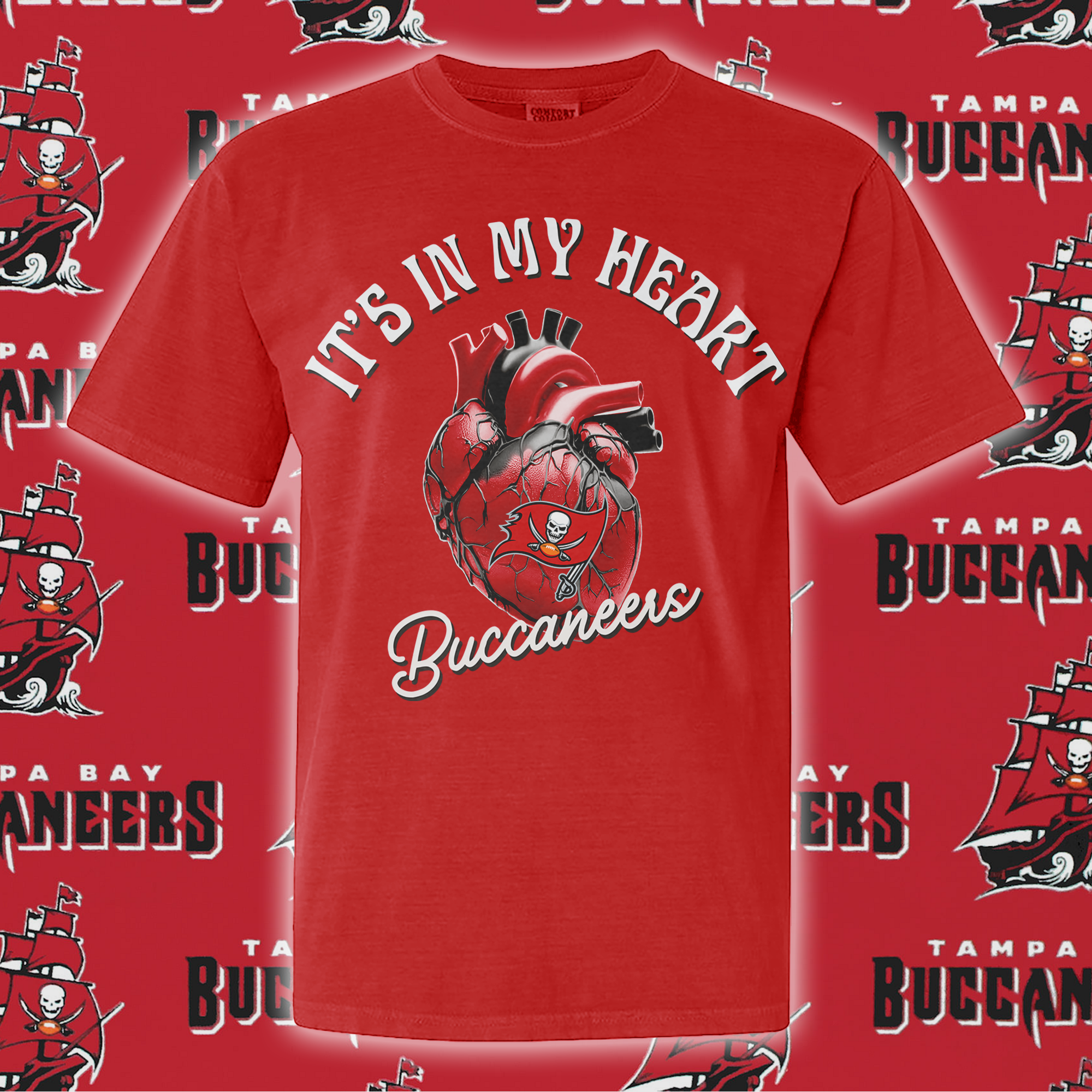 Tampa Bay Buccaneers Its In My Heart T-shirt PT65099