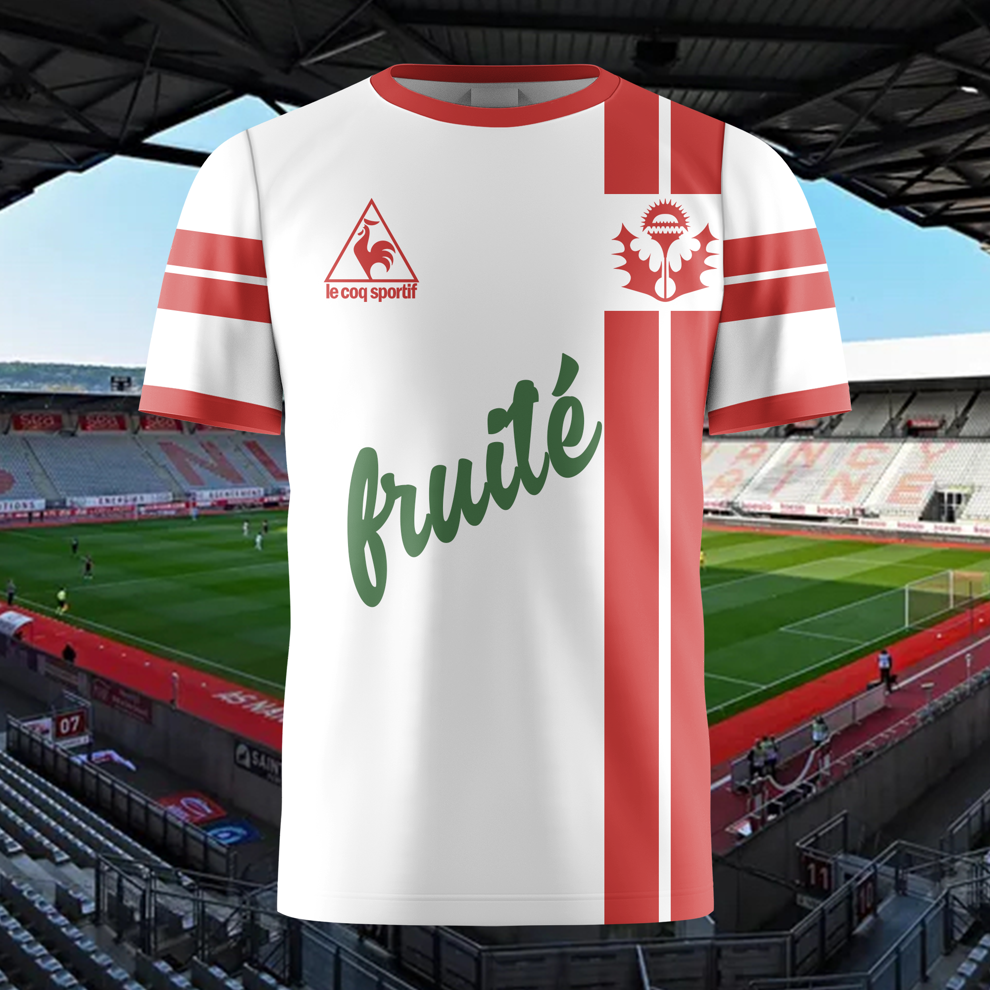AS Nancy-Lorraine 1977-78 Home Kit Retro Shirt PT65205
