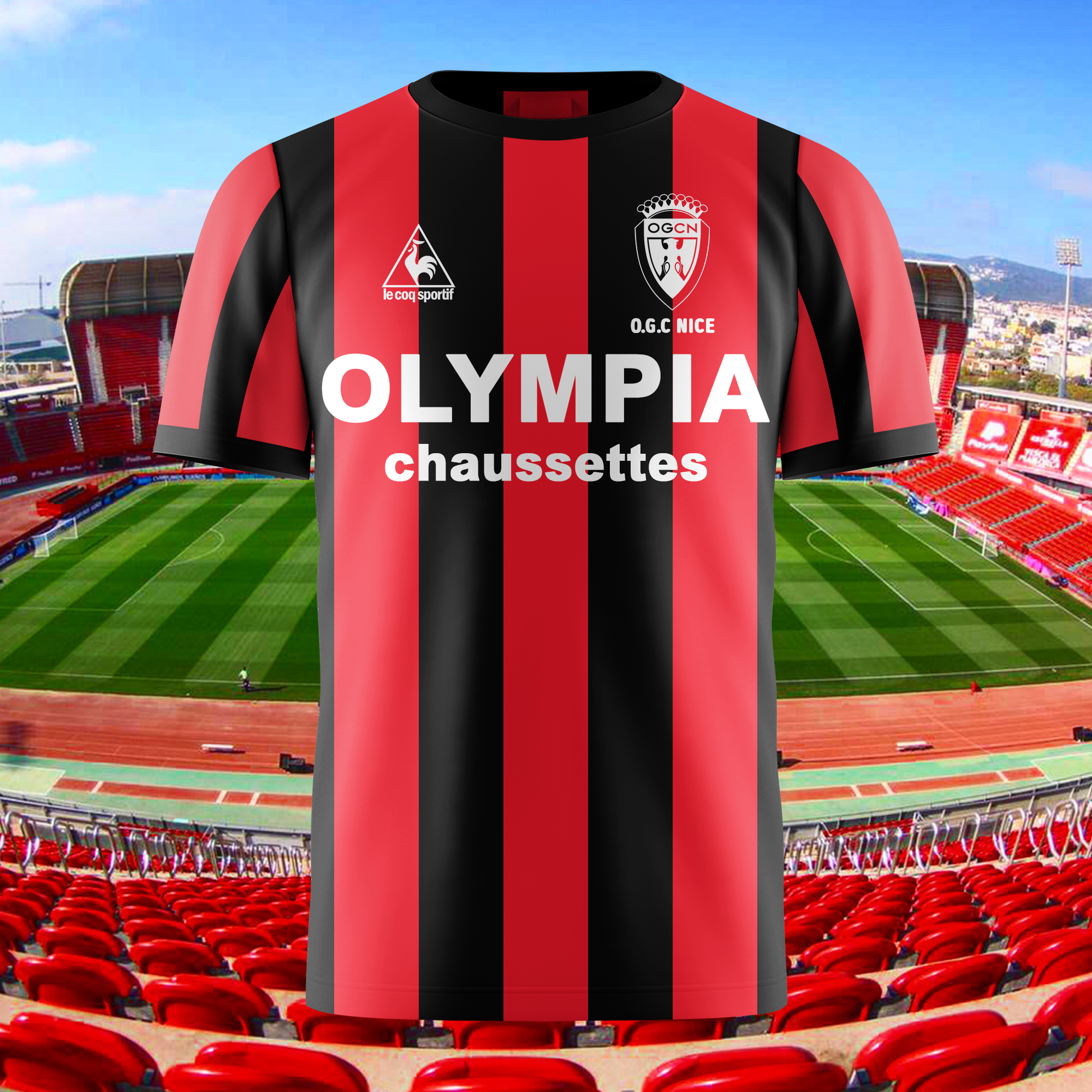 Nice 1977-78 Home Kit Retro Shirt PT65211