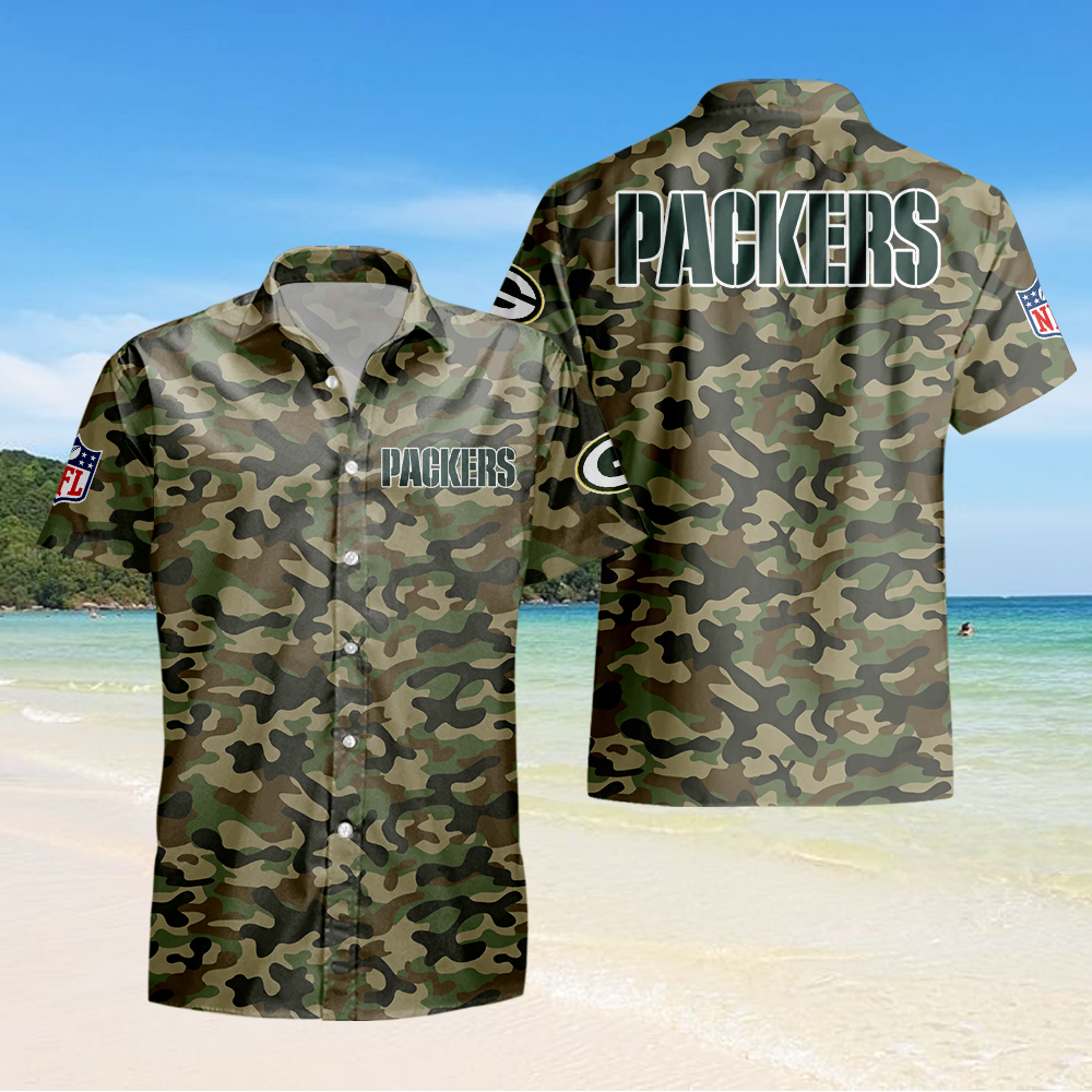 Green Bay Packers Hawaii Camo Shirt PT65269