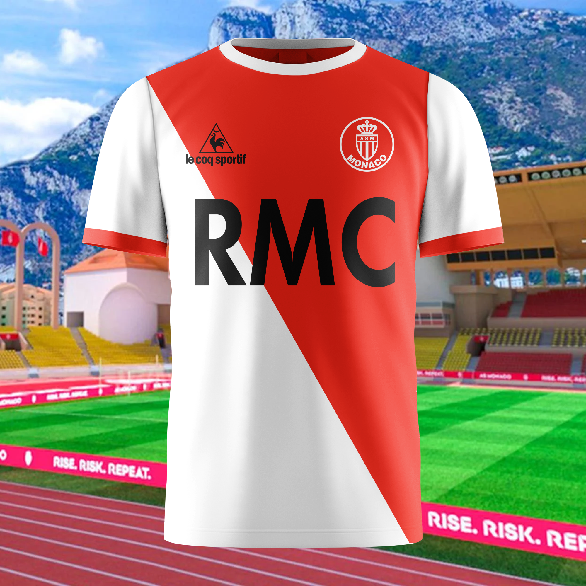 AS Monaco 1980-81 Home Kit Retro Shirt PT65343