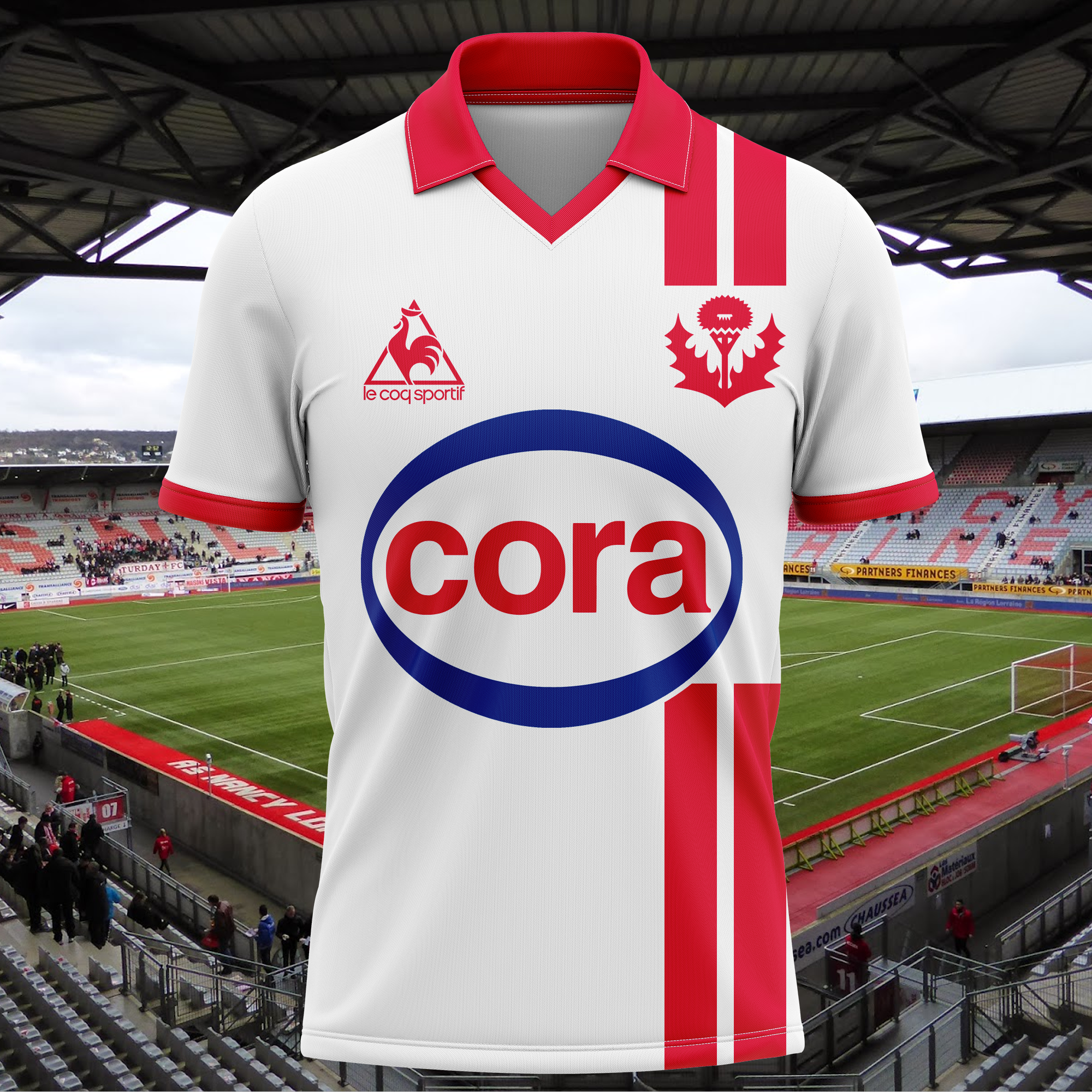 AS Nancy-Lorraine 1979-80 Home Kit Retro Shirt PT65327
