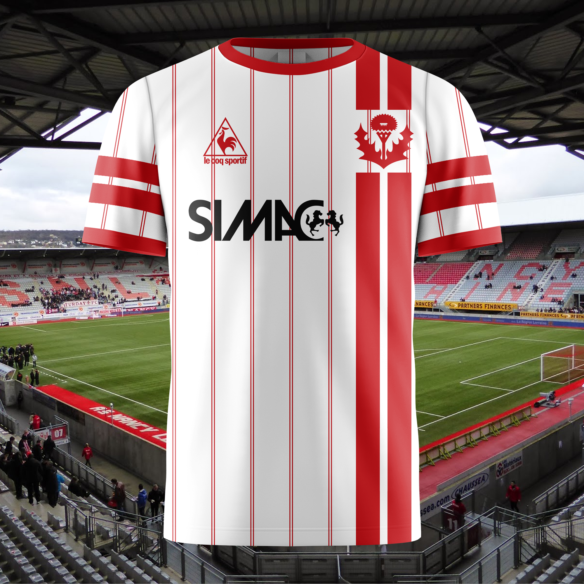 AS Nancy-Lorraine 1980-81 Home Kit Retro Shirt PT65344