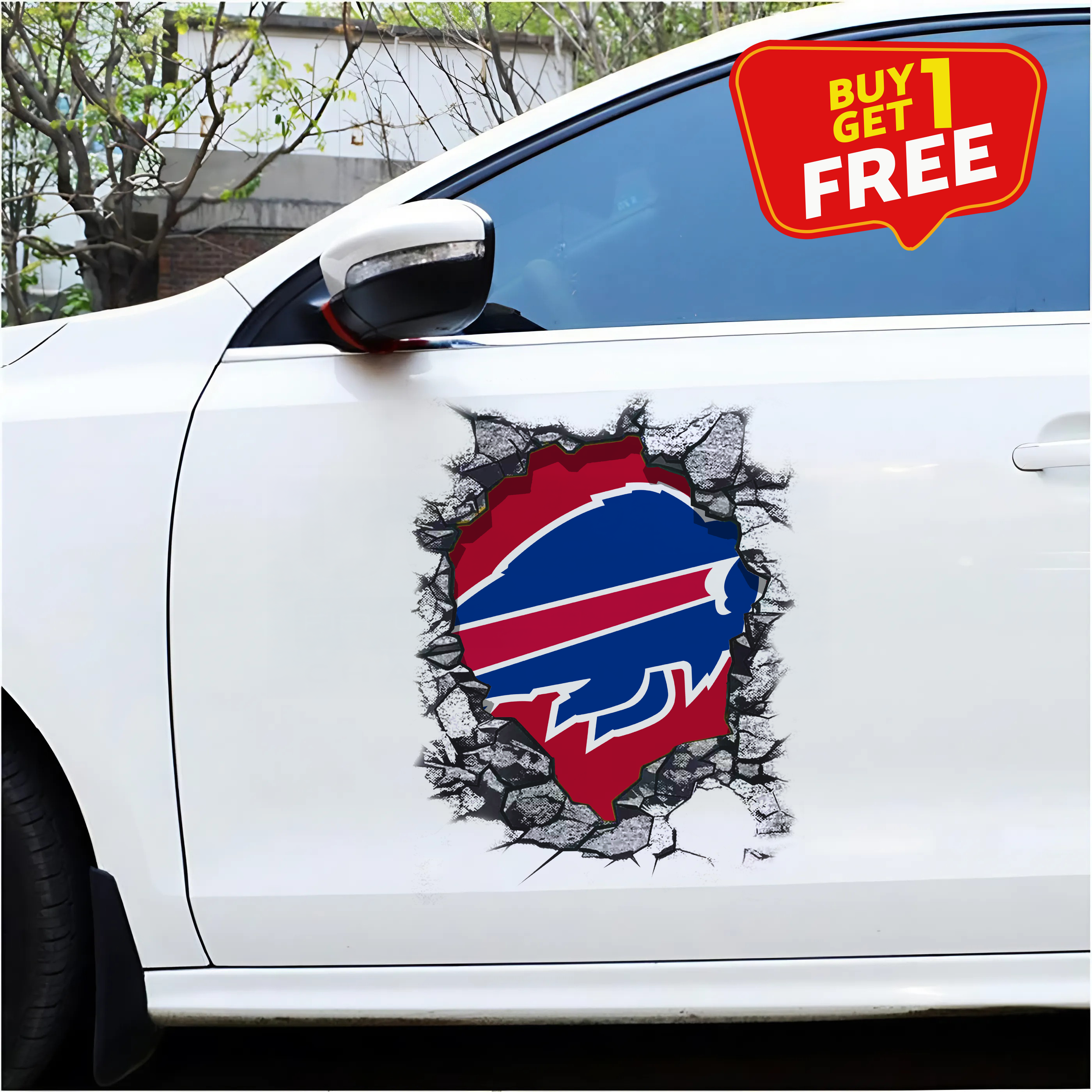 Buffalo Bills Car Door Sticker NFL PT65229