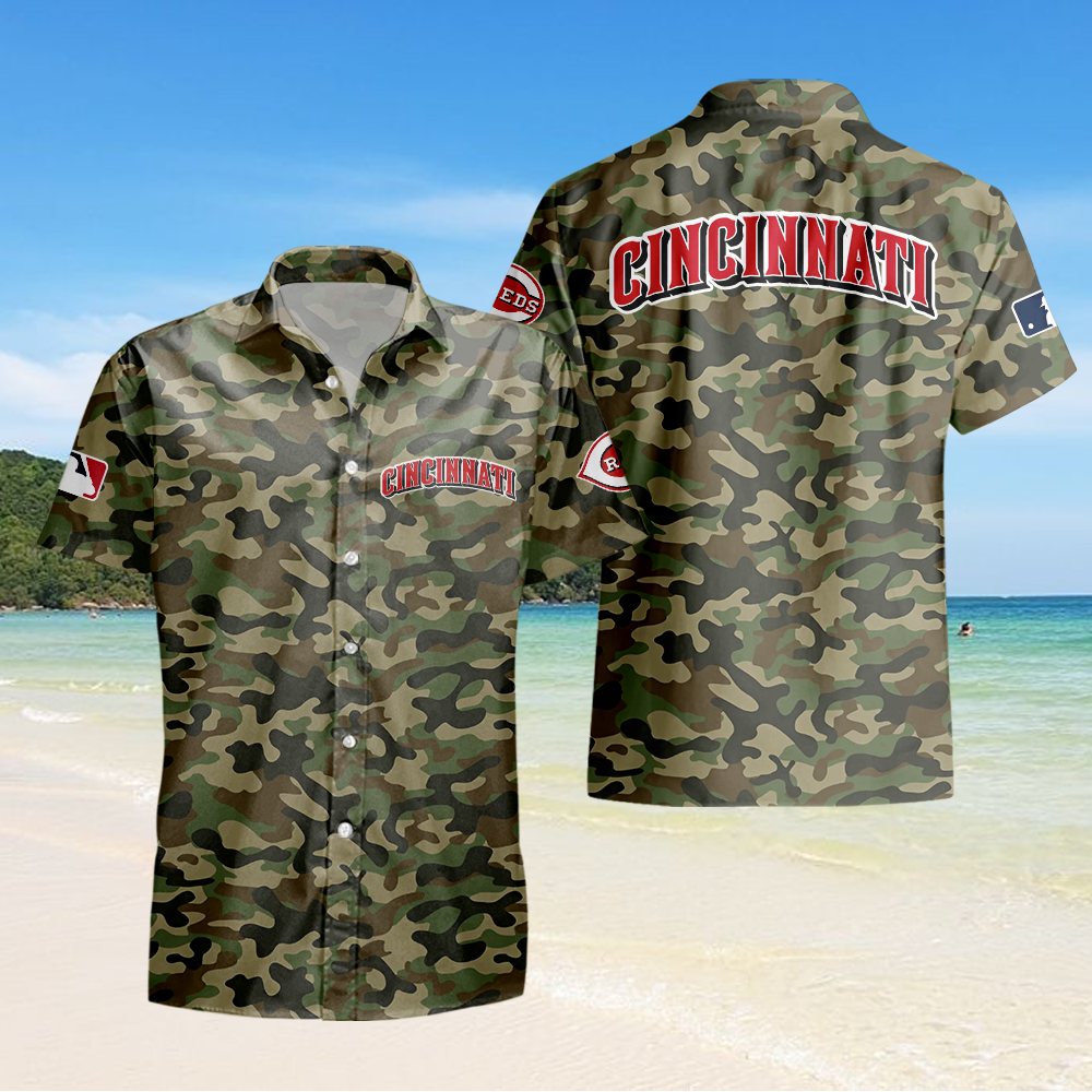 Cincinnati Reds Hawaii Camo Shirt PT65297