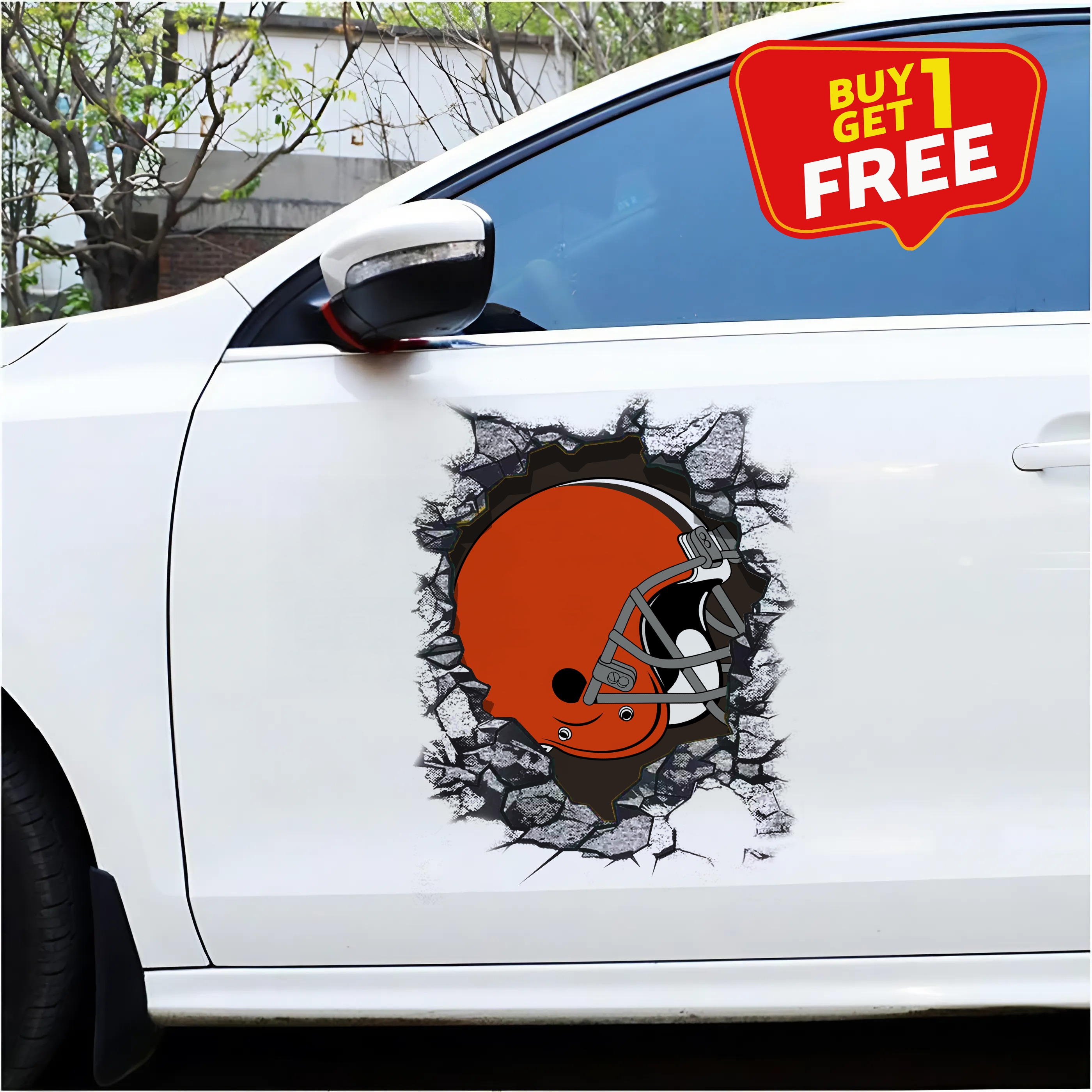 Cleveland Browns Car Door Sticker NFL PT65233