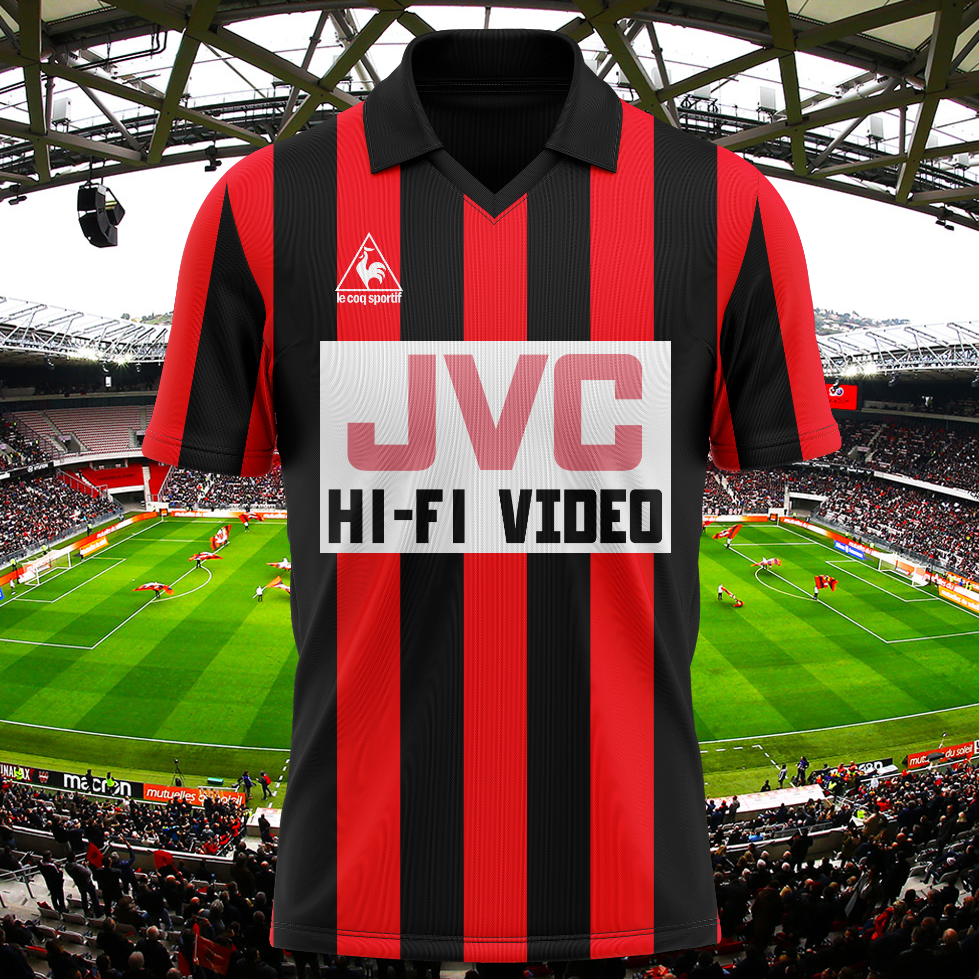 Nice 1980-81 Home Kit Retro Shirt PT65350
