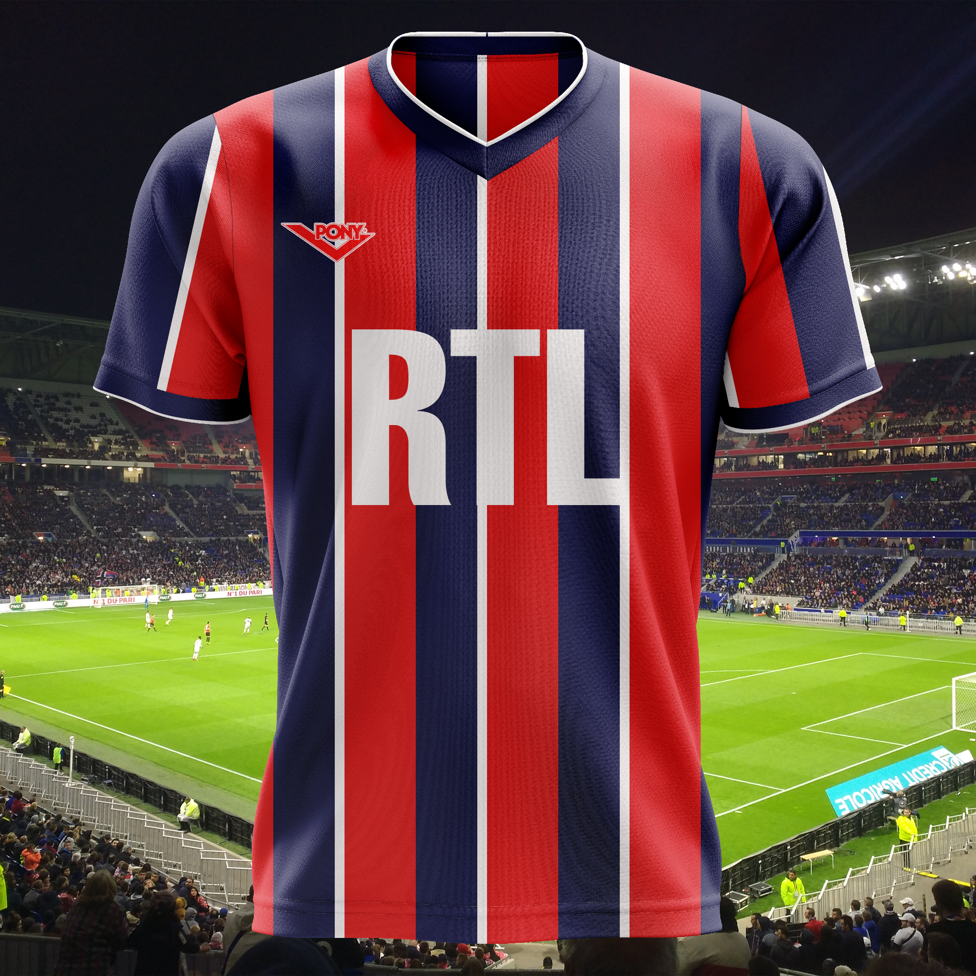Olympique Lyonnais 1979-80 Home Kit Retro Shirt PT65333