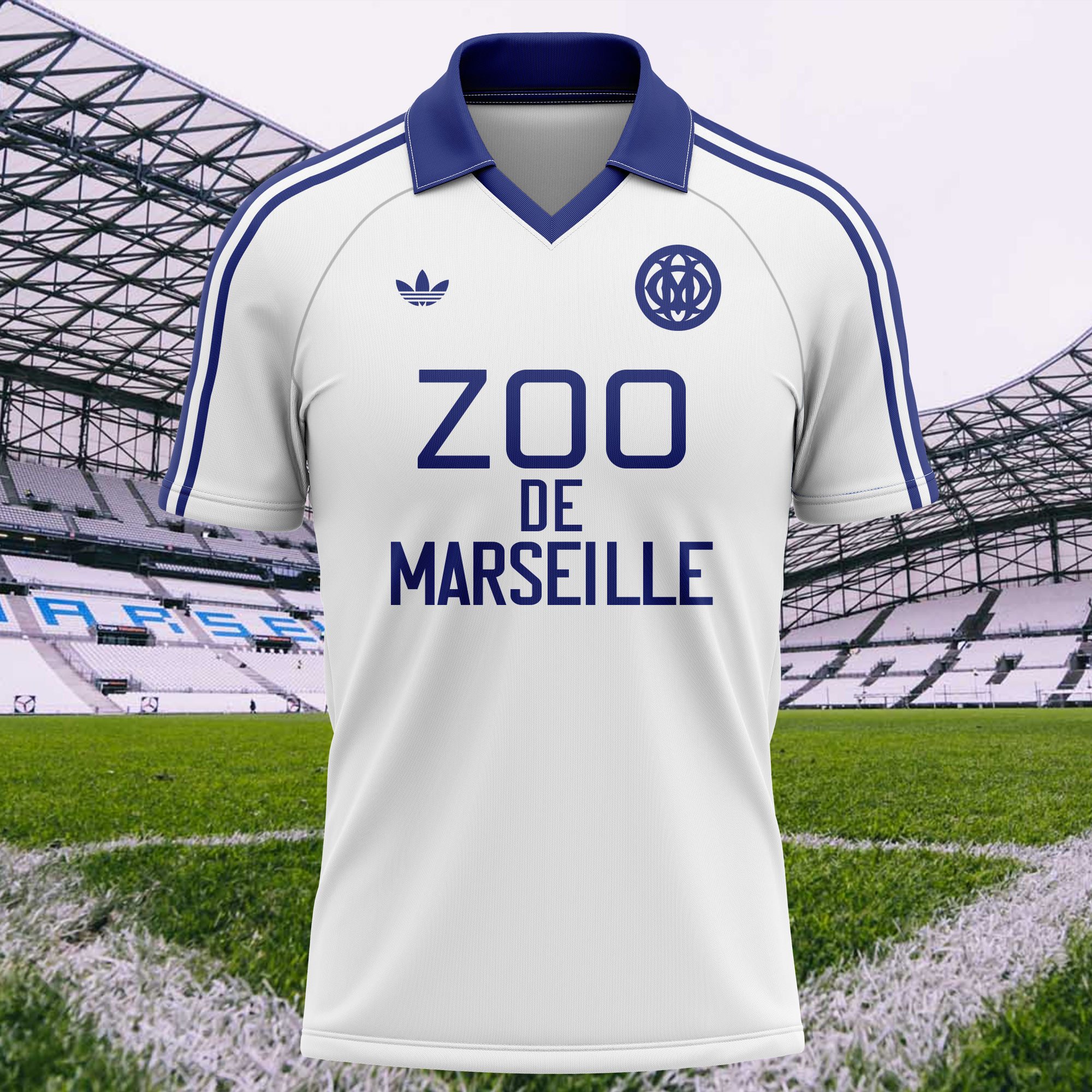 Olympique Marseille 1980-81 Home Kit Retro Shirt PT65353