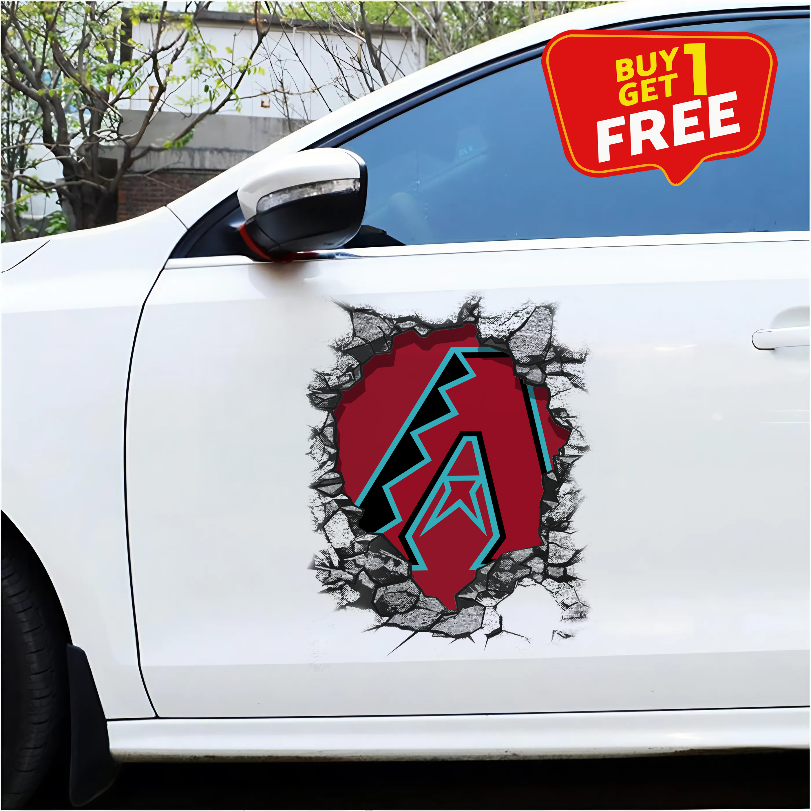 Arizona Diamondbacks Car Door Sticker PT65491