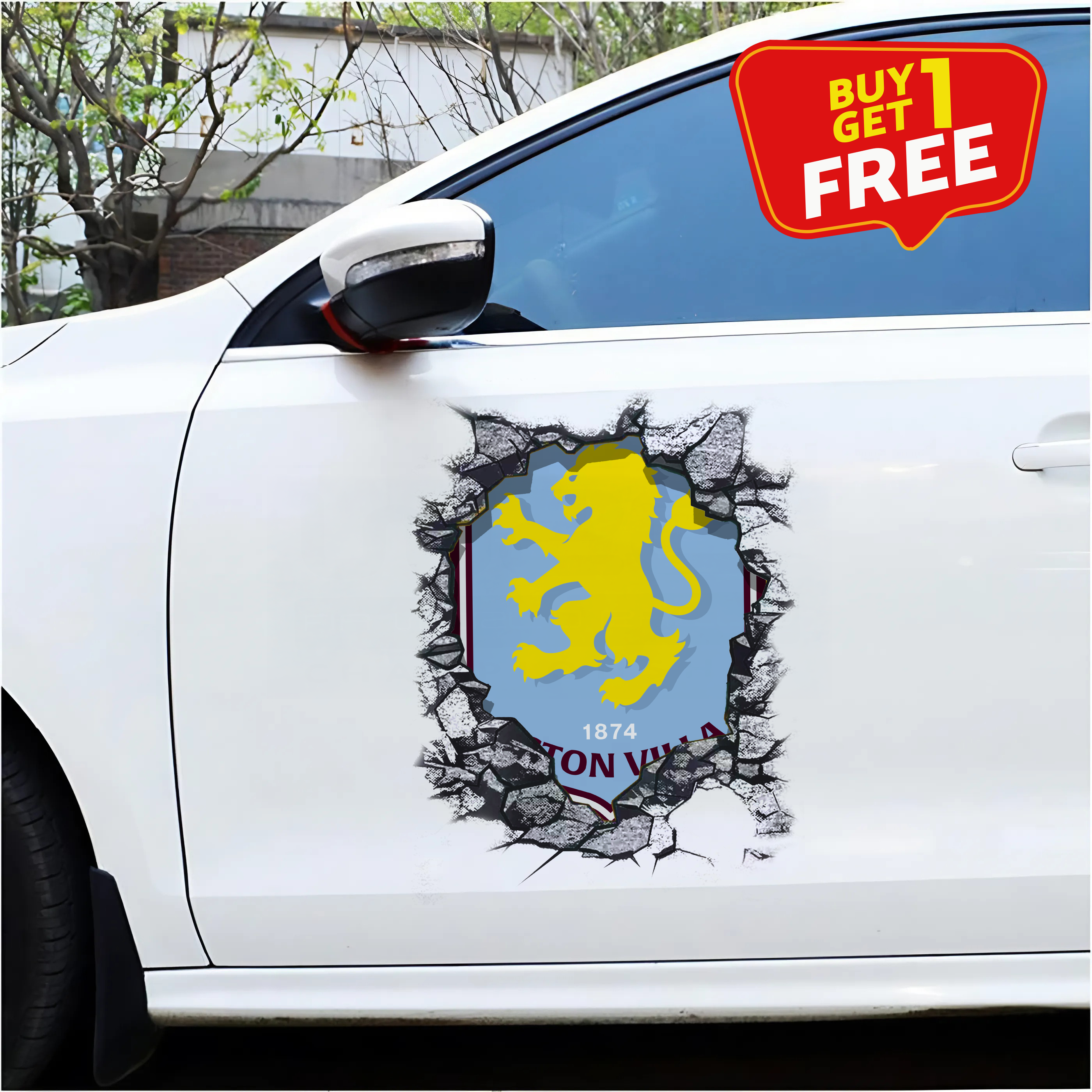Aston Villa F.C Car Door Sticker PT65458