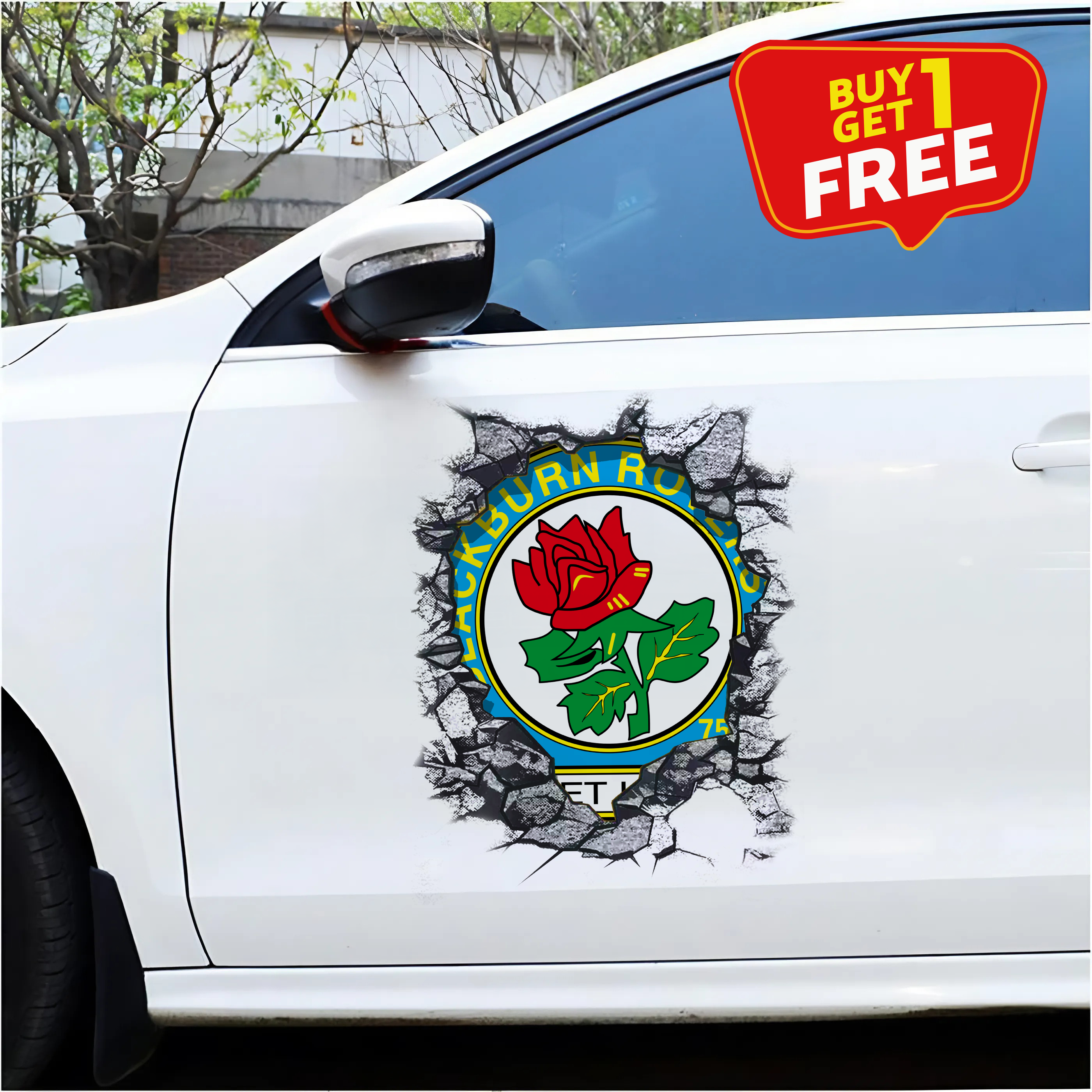 Blackburn Rovers F.C Car Door Sticker PT65434