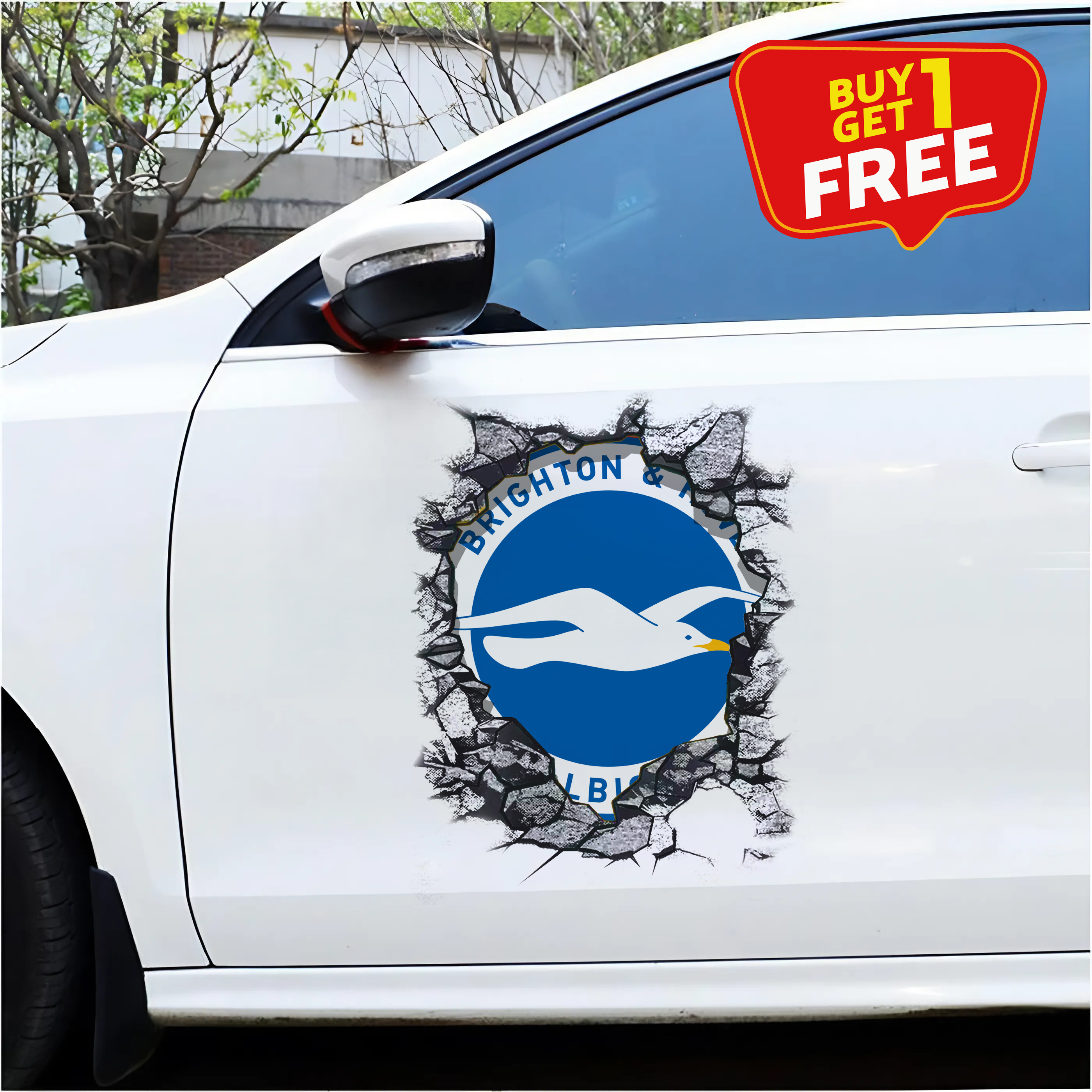 Brighton and Hove Albion Car Door Sticker PT65428
