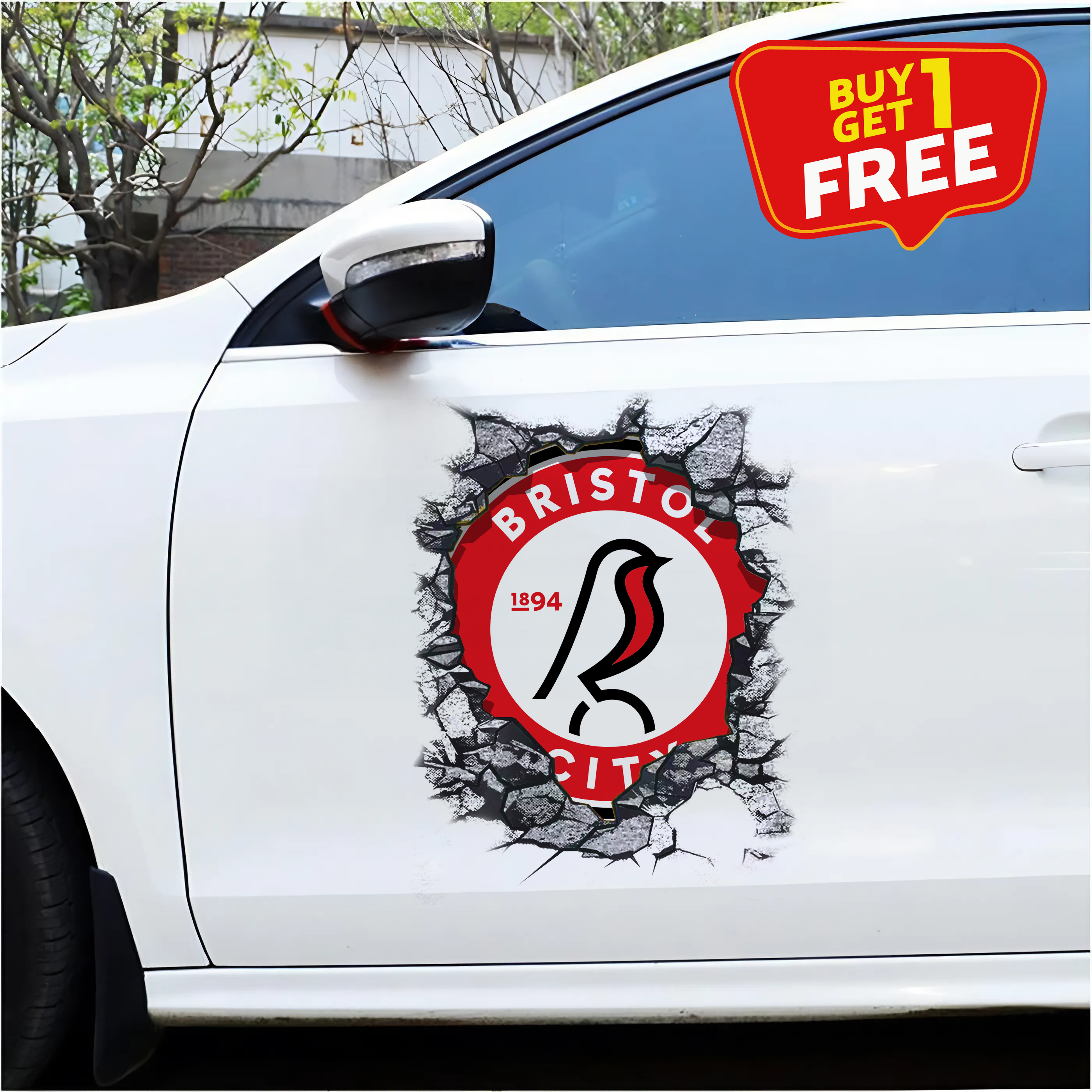 Bristol City F.C Car Door Sticker PT65435