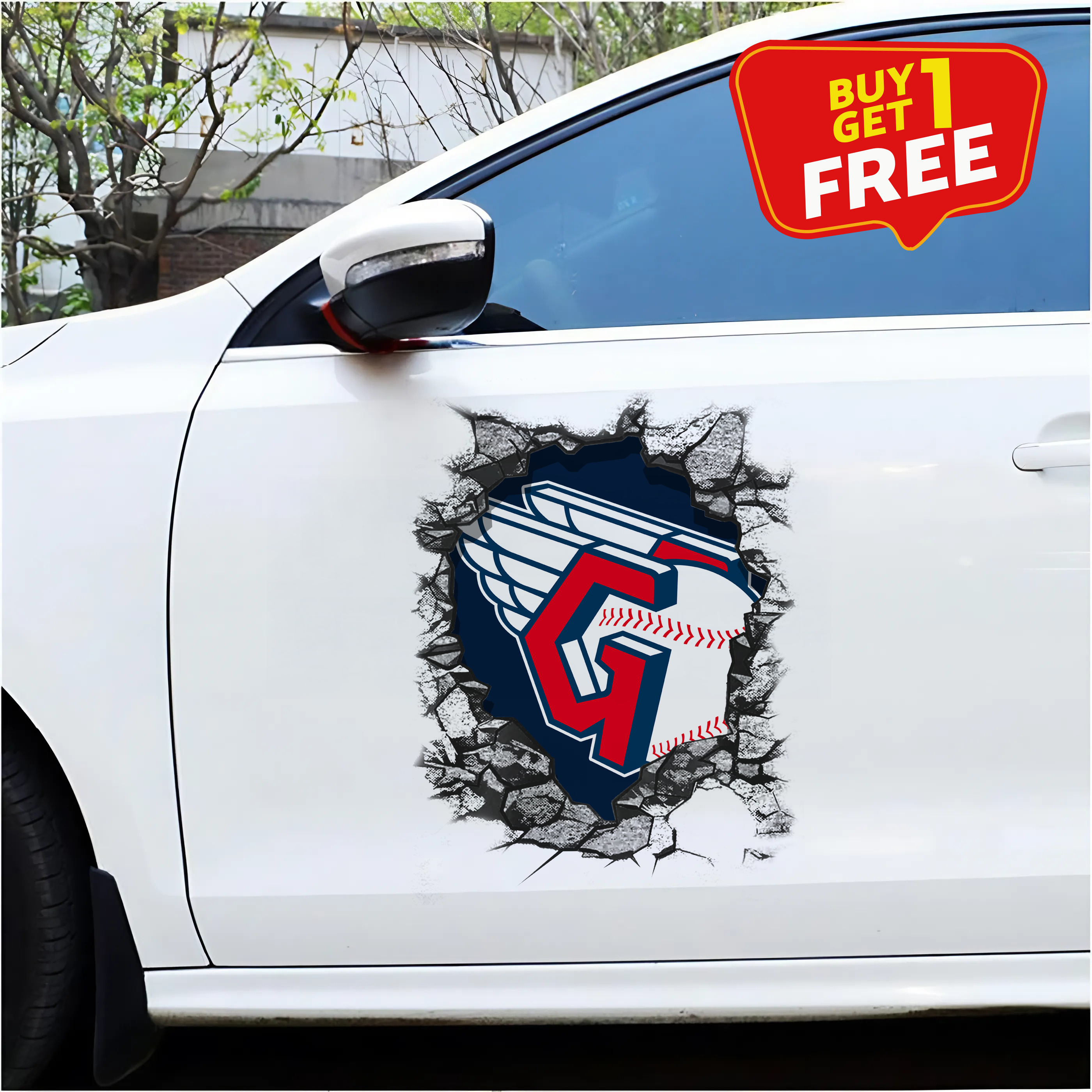 Cleveland Guardians Car Door Sticker PT65499
