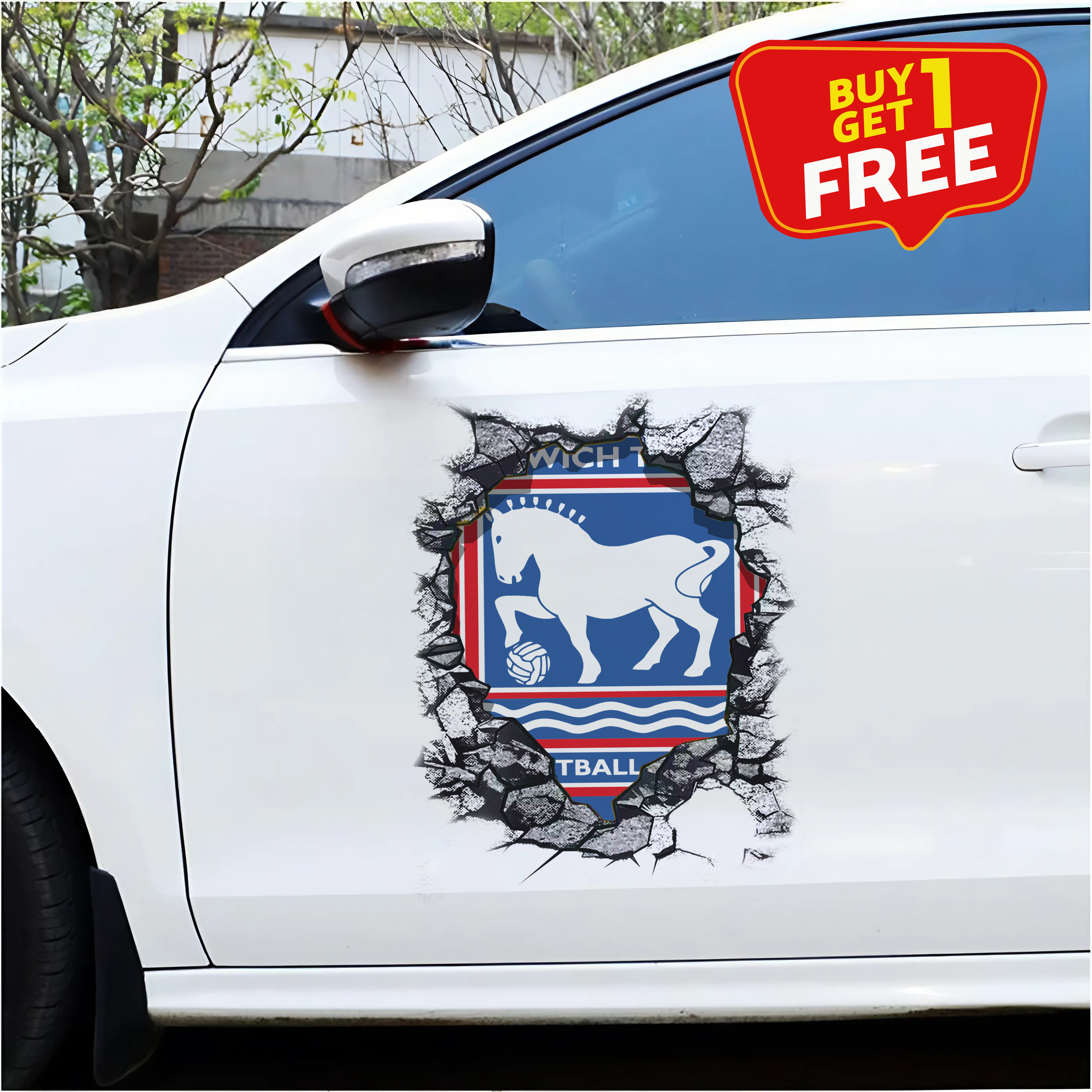 Ipswich Town F.C Car Door Sticker PT65464
