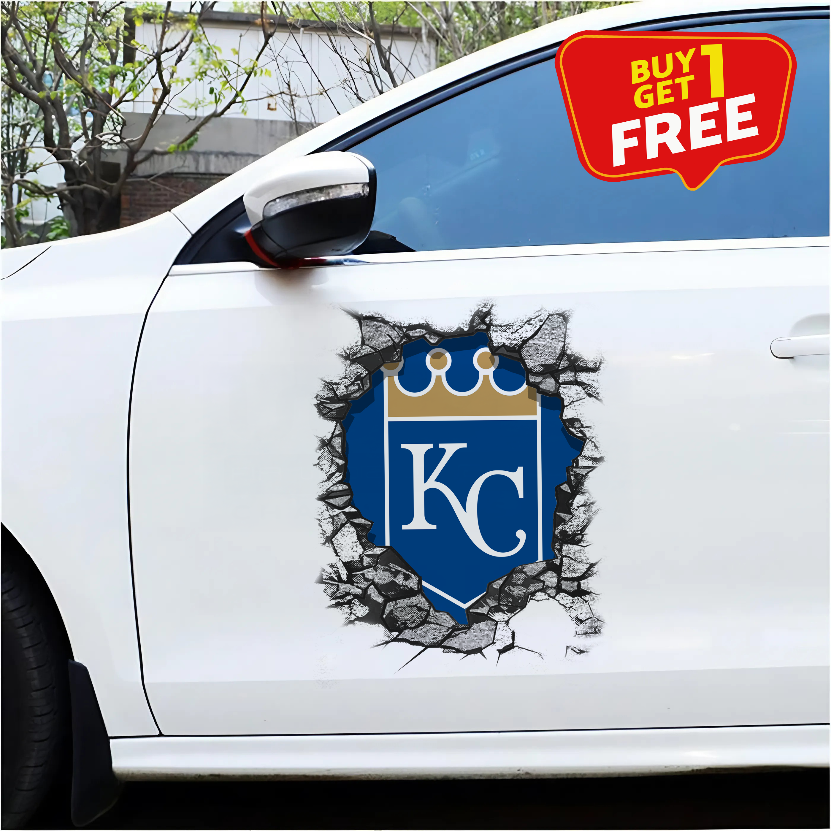 Kansas City Royals Car Door Sticker PT65503