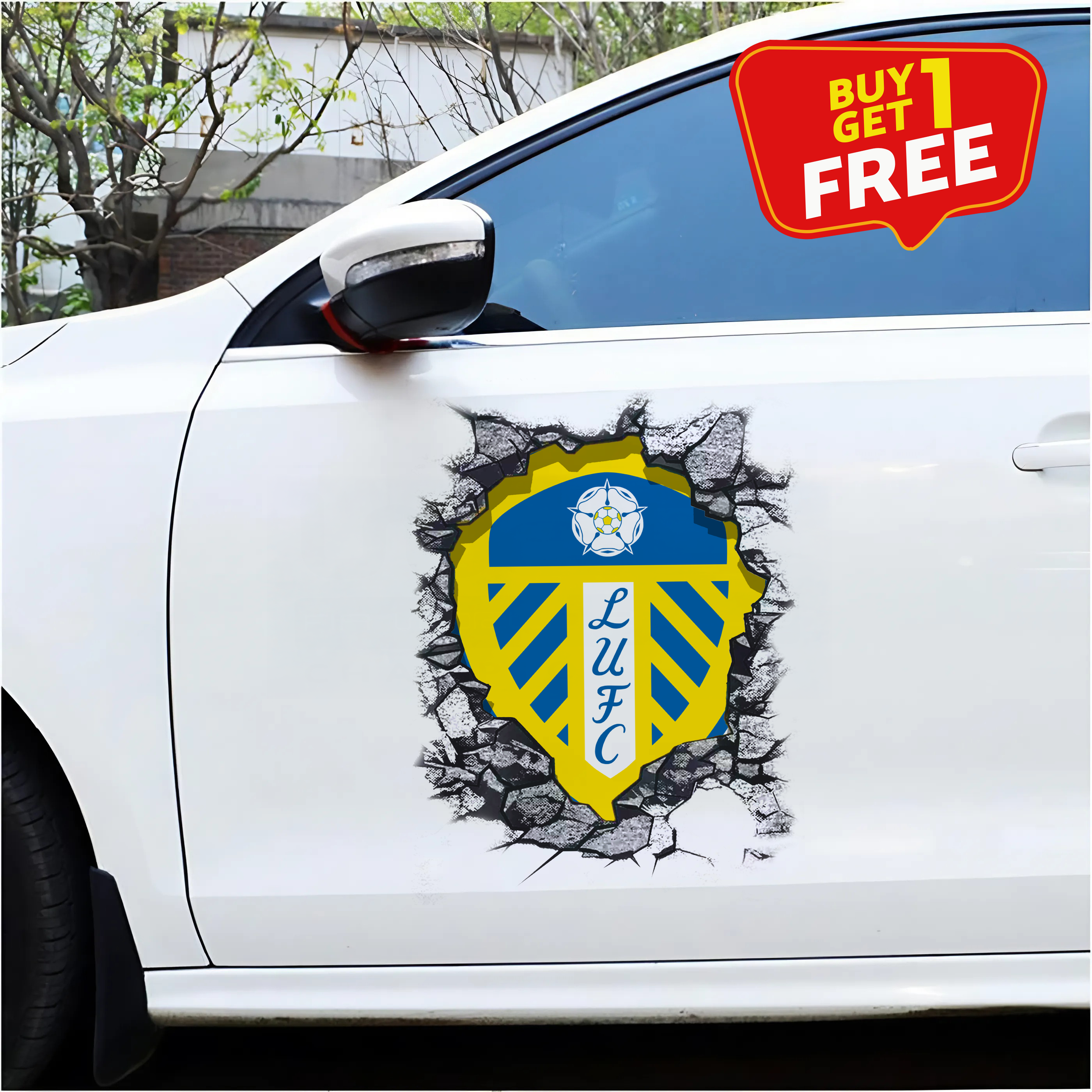 Leeds United F.C Car Door Sticker PT65440