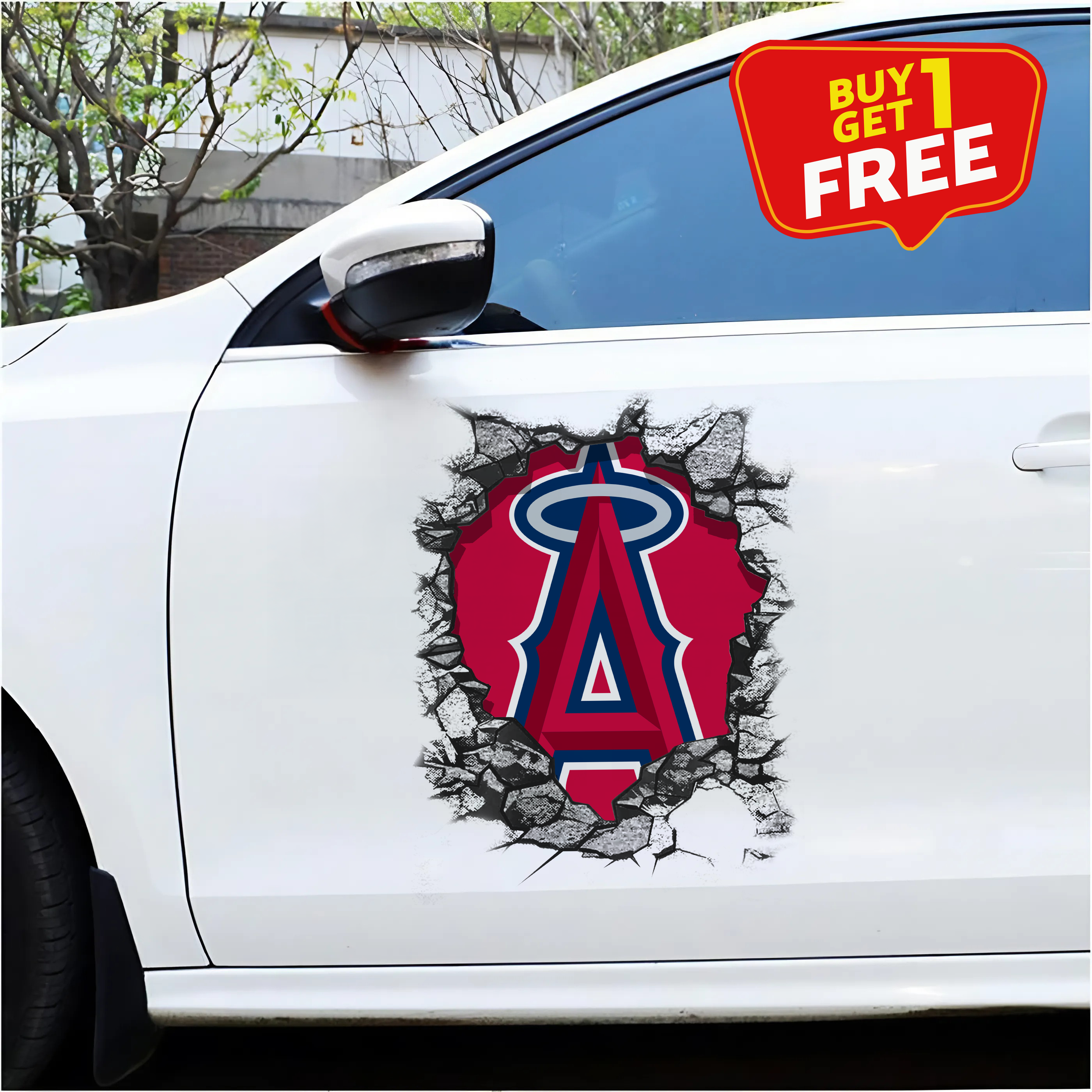 Los Angeles Angels Car Door Sticker PT65504