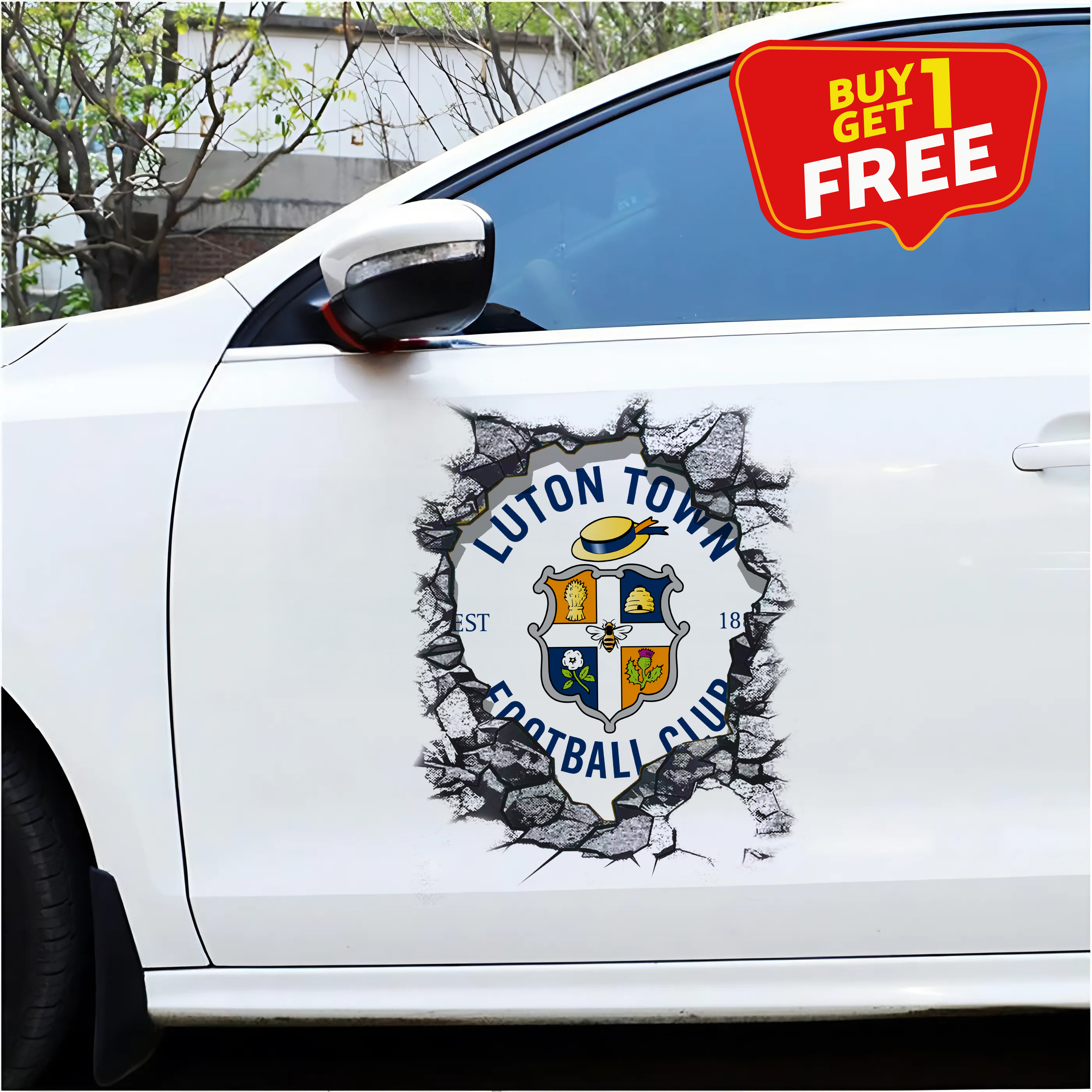Luton Town F.C Car Door Sticker PT65441