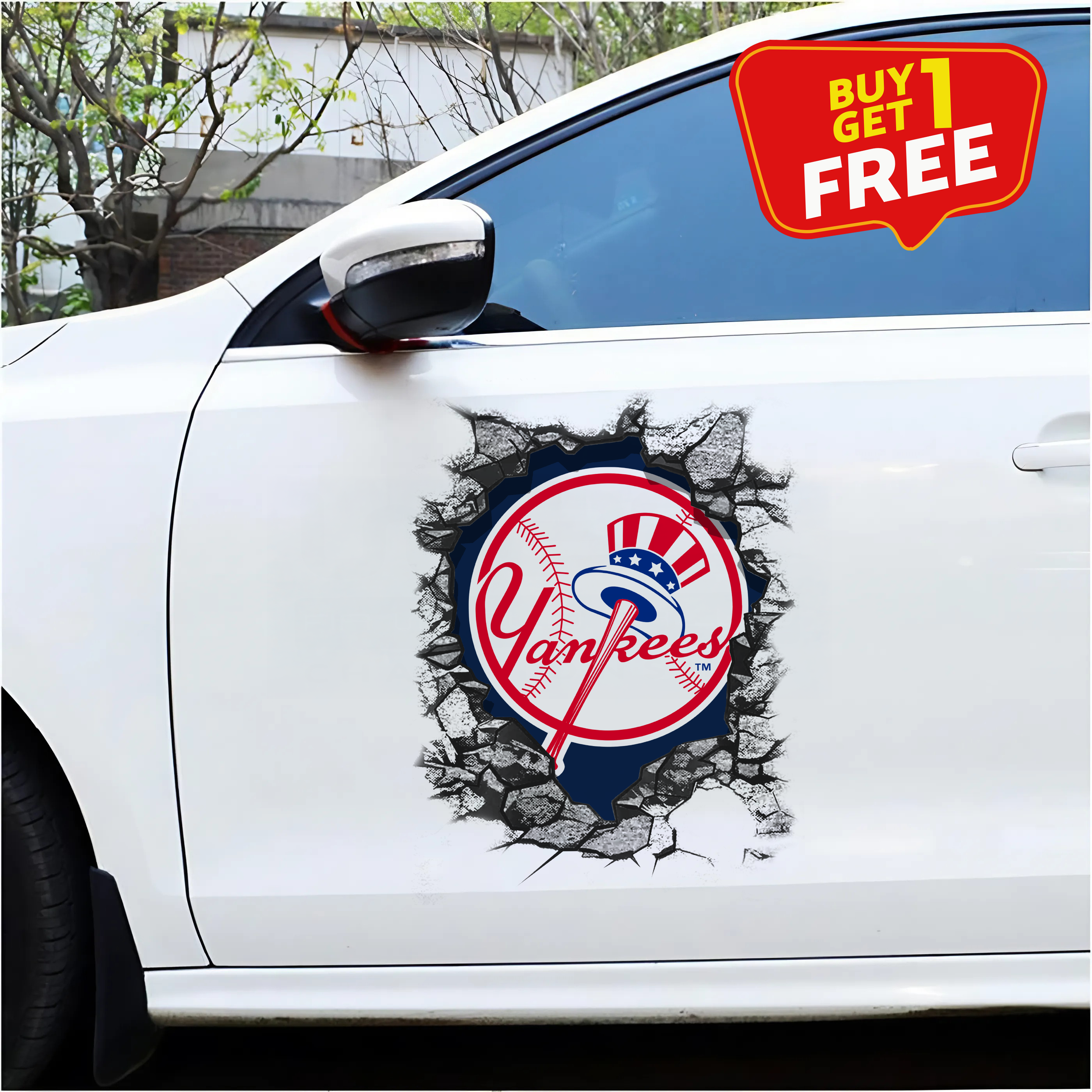 New York Yankees Car Door Sticker PT65510