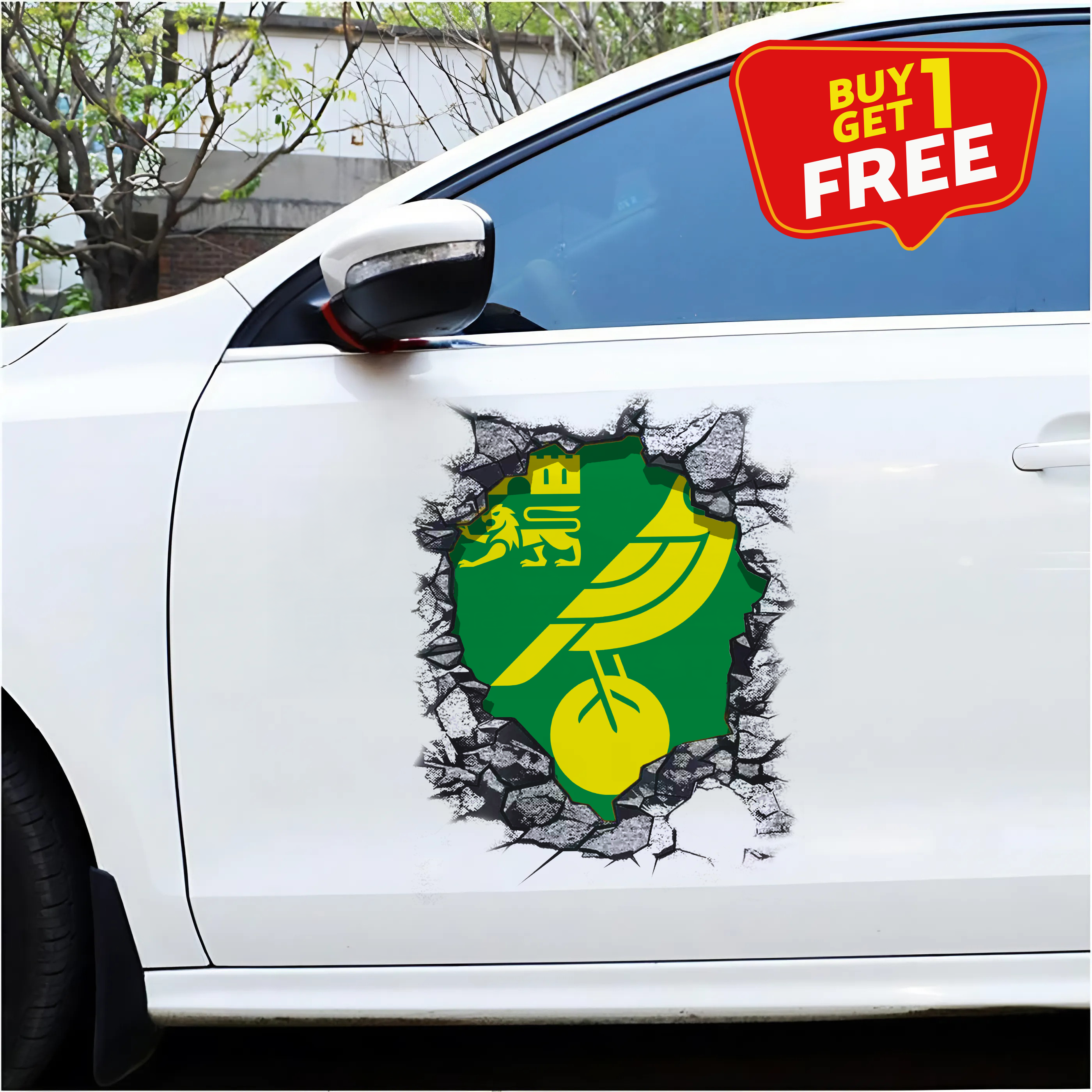 Norwich City F.C Car Door Sticker PT65444