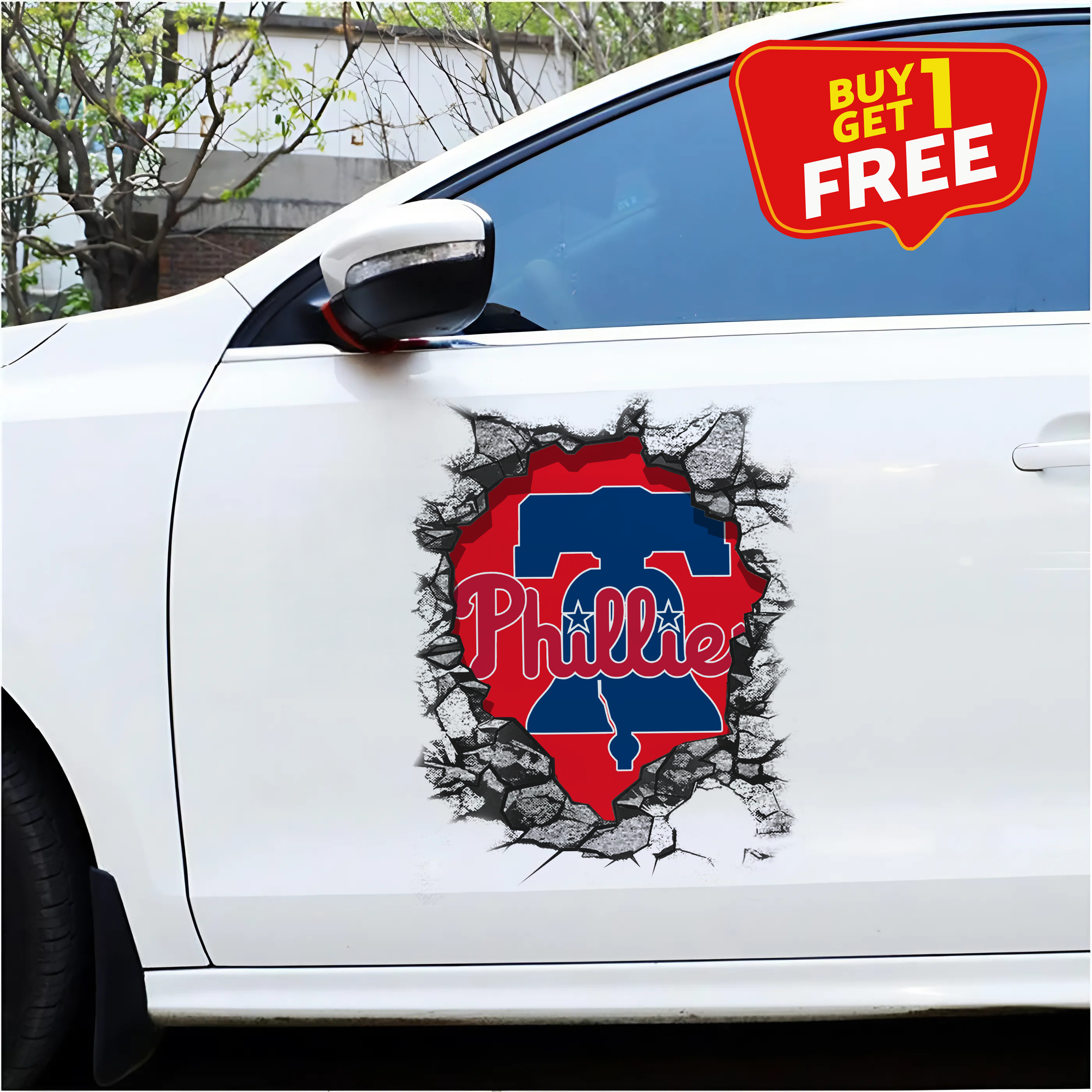 Philadelphia Phillies Car Door Sticker PT65511