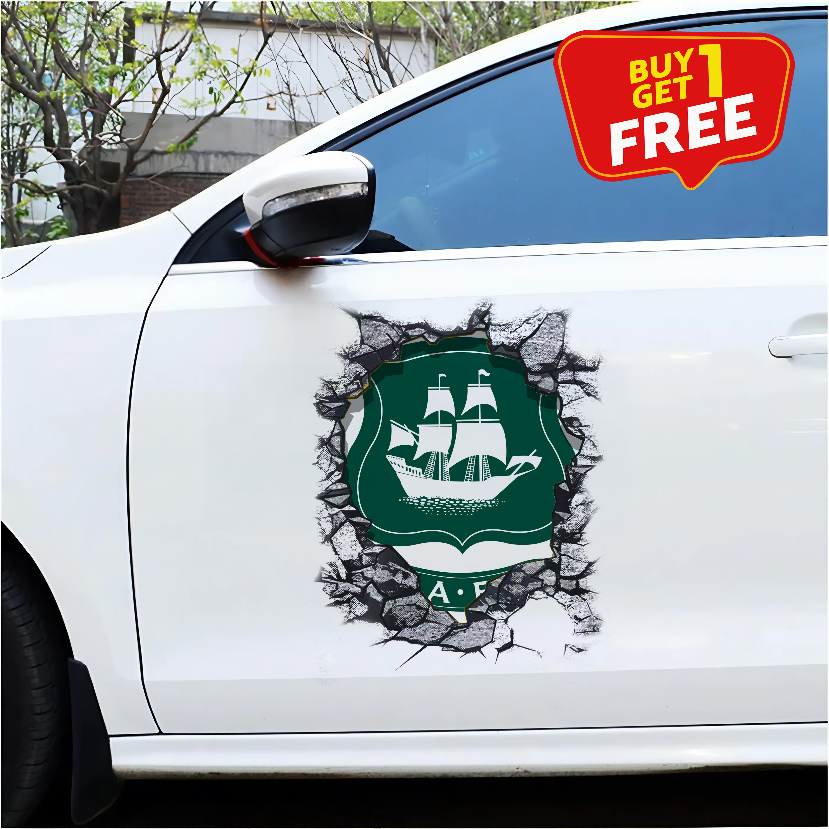 Plymouth Argyle F.C Car Door Sticker PT65446