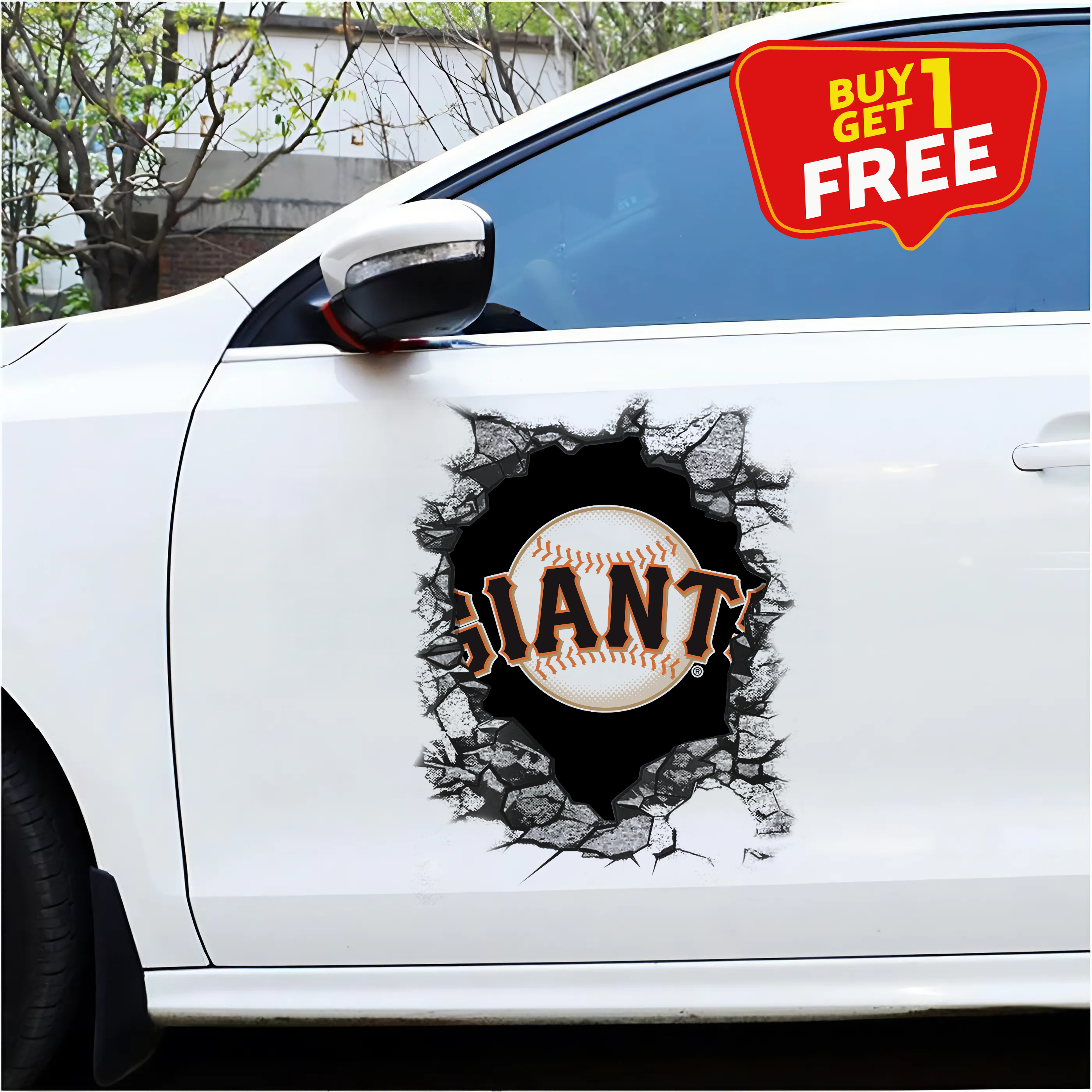 San Francisco Giants Car Door Sticker PT65514