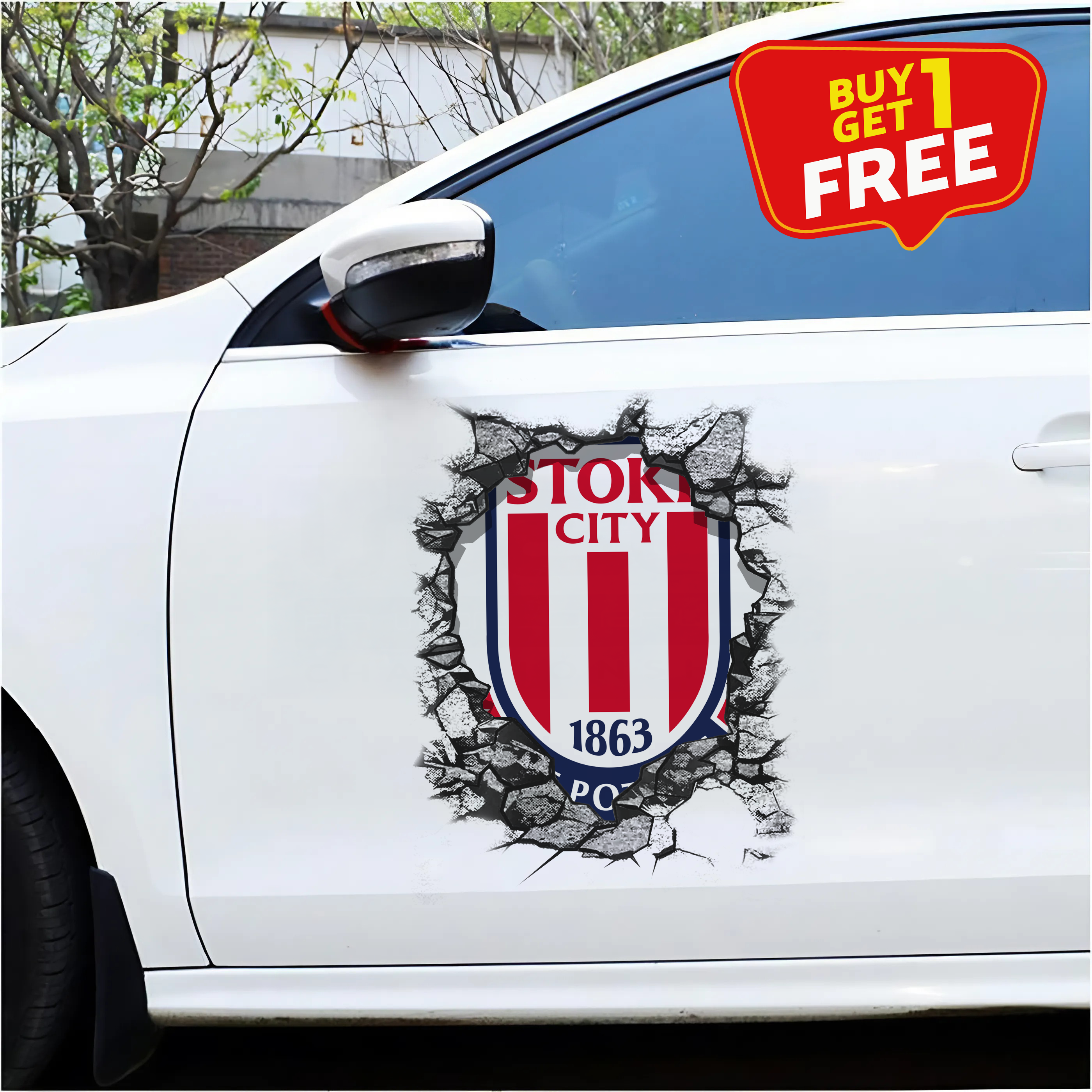 Stoke City F.C Car Door Sticker PT65452