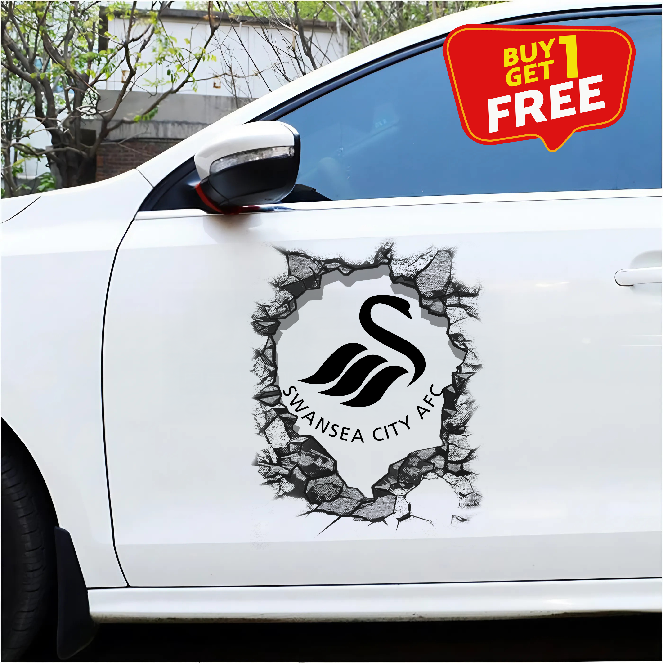 Swansea City A.F.C Car Door Sticker PT65454