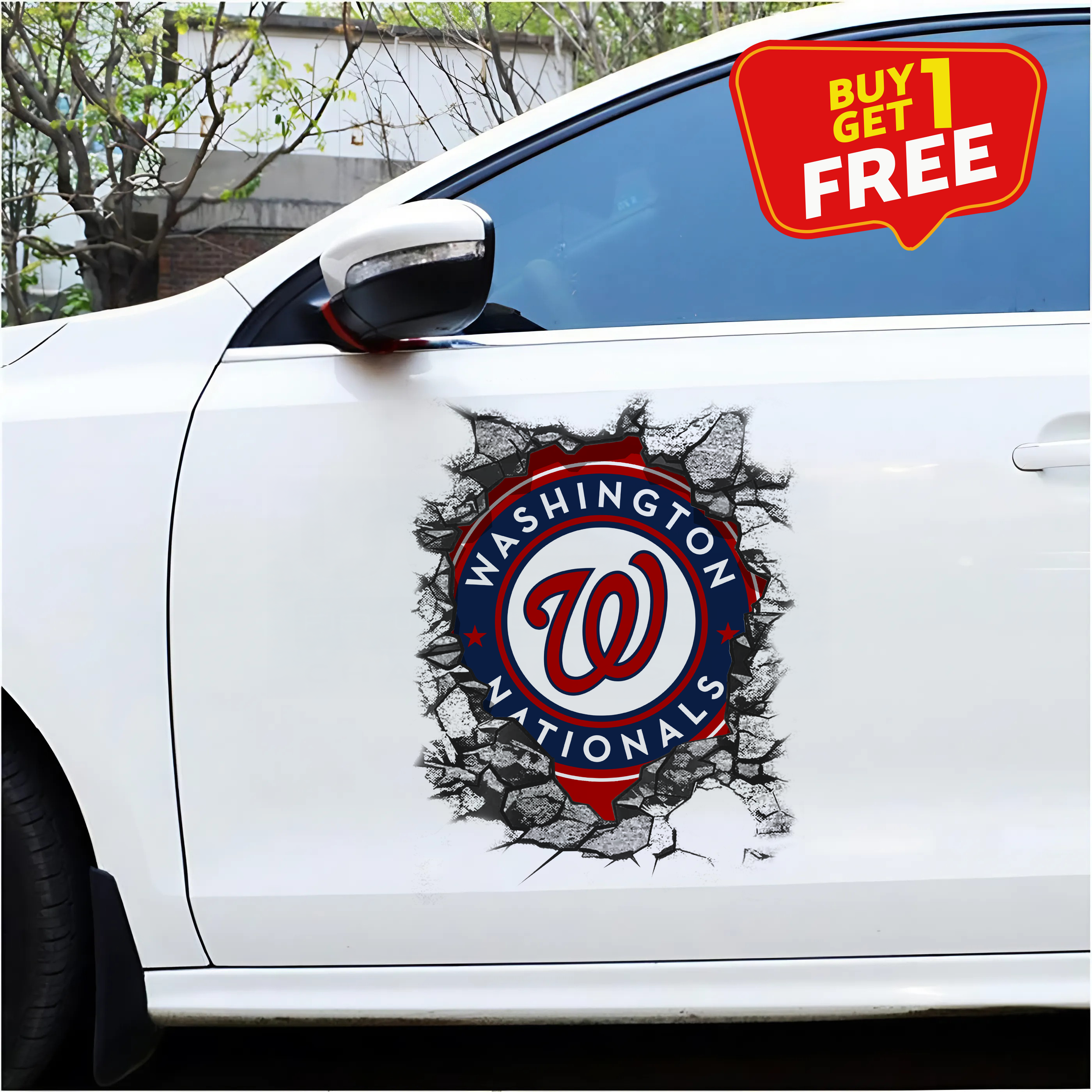 Washington Nationals Car Door Sticker PT65520