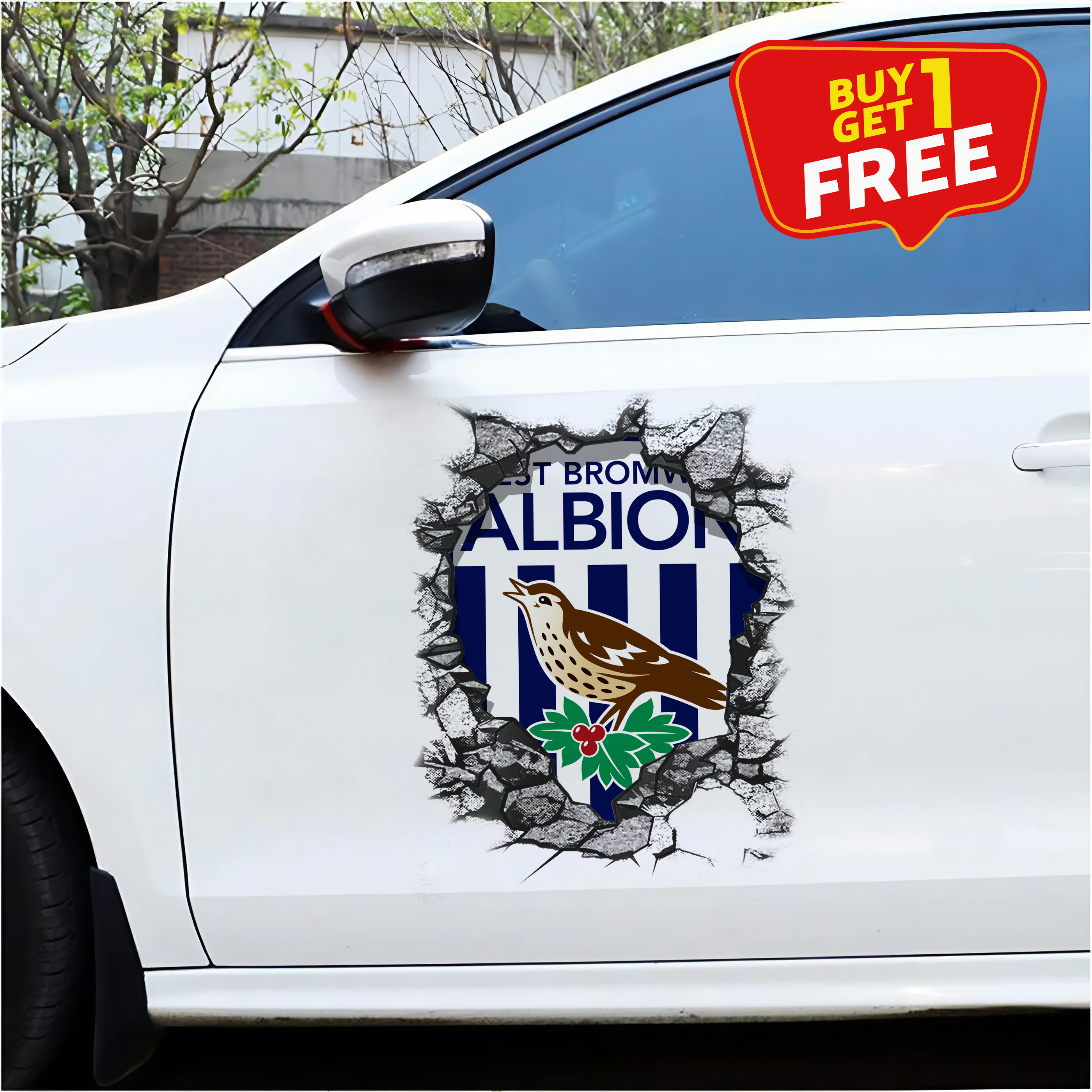 West Bromwich Albion F.C Car Door Sticker PT65456