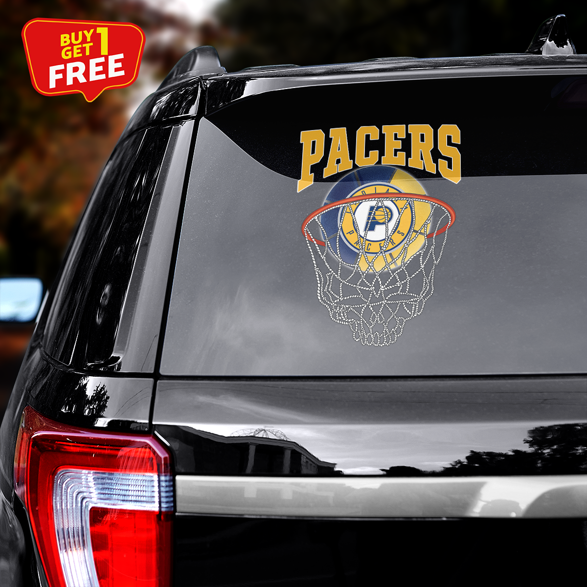 Indiana Pacers Car Door Sticker PT65532