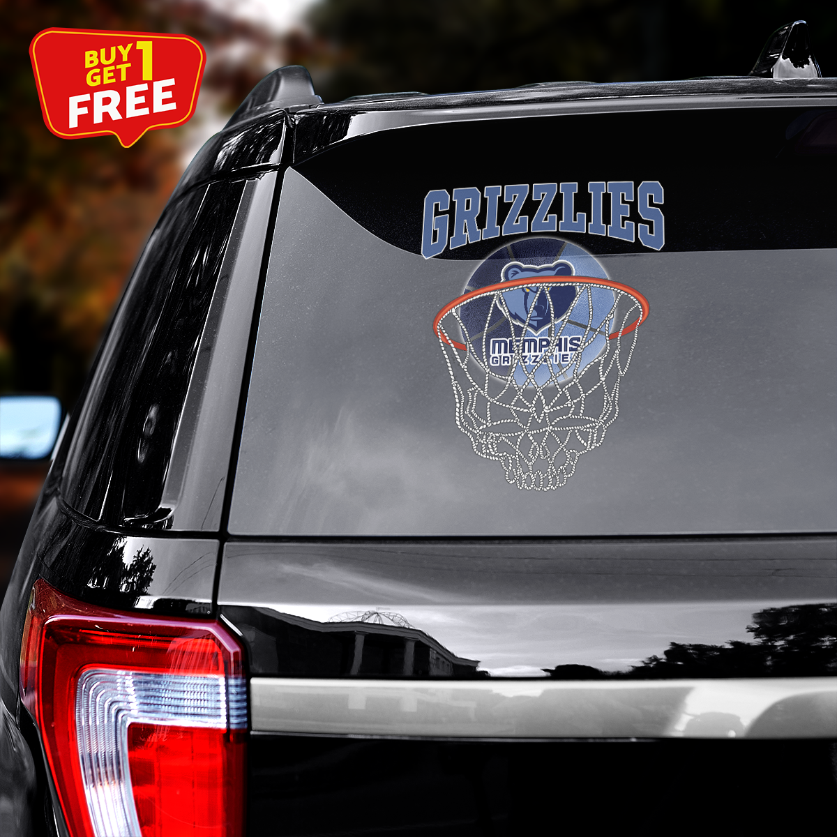 Memphis Grizzlies Car Door Sticker PT65535