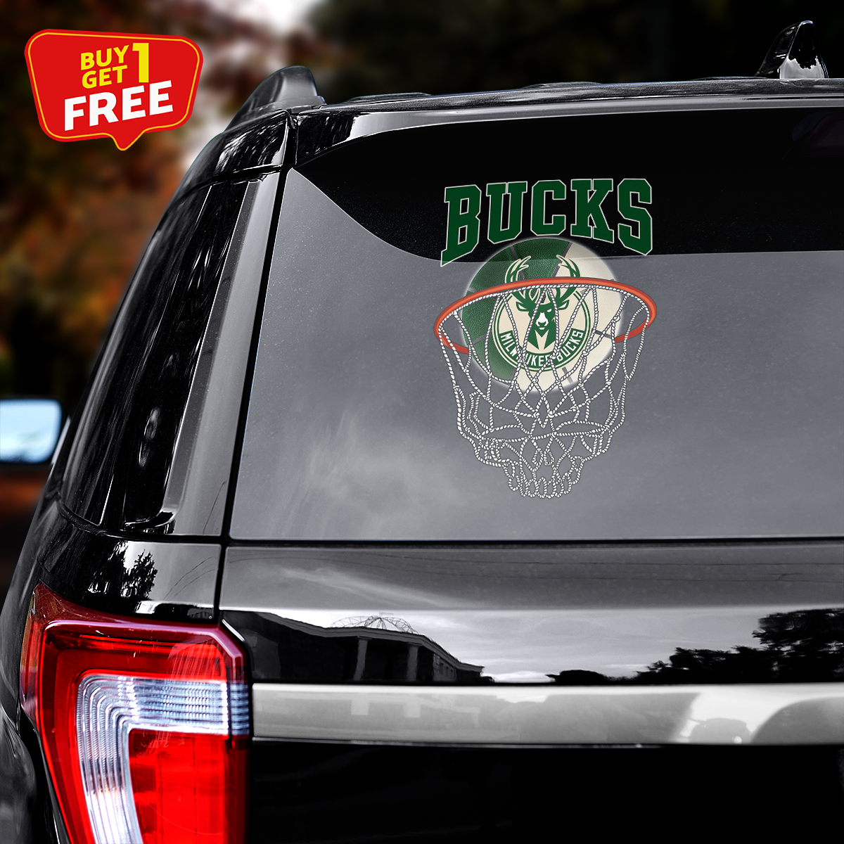 Milwaukee Bucks Car Door Sticker PT65537