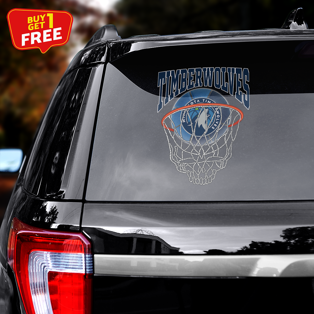 Minnesota Timberwolves Car Door Sticker PT65538