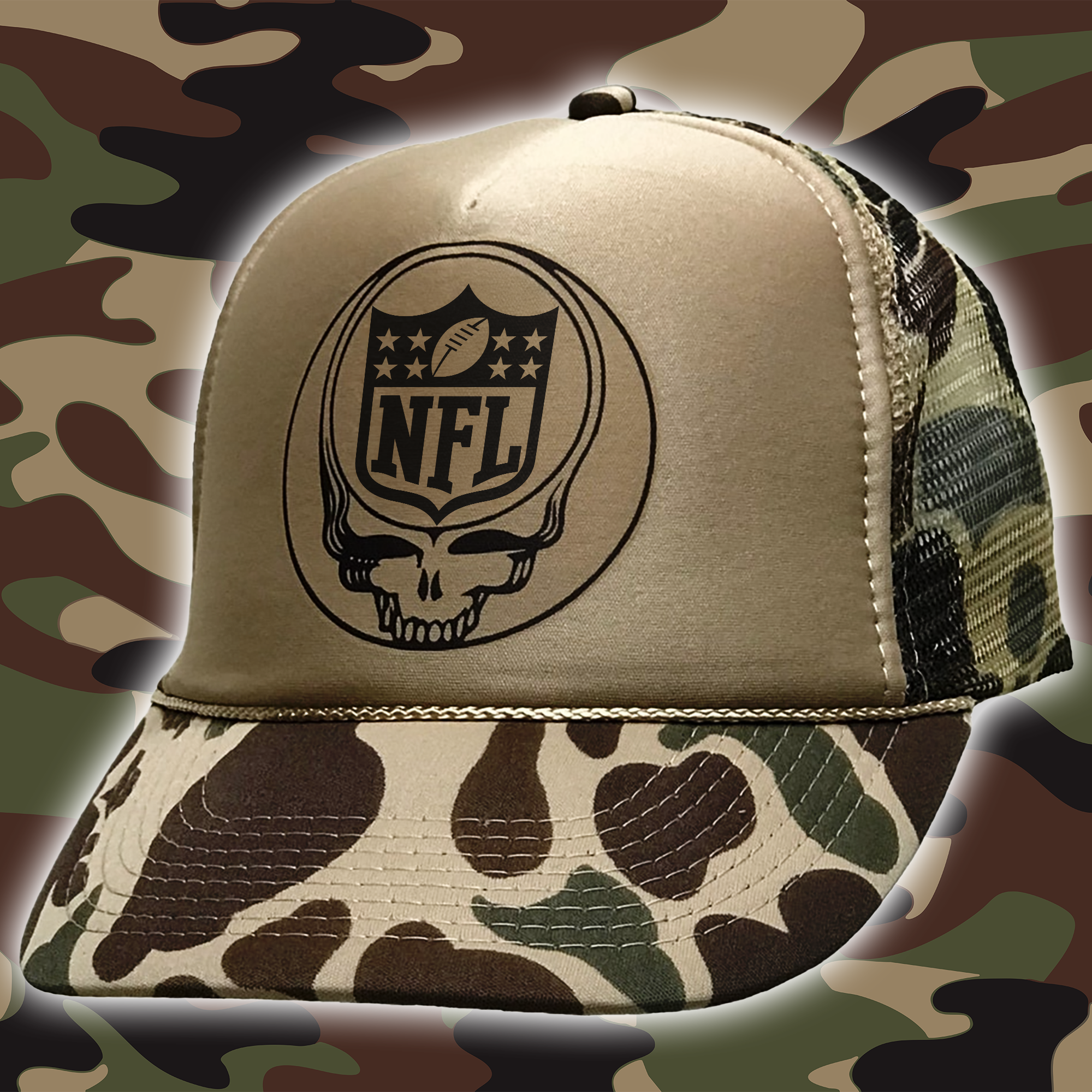NFL Logo NFL Logo Embroidered and Printed Cap PT65579