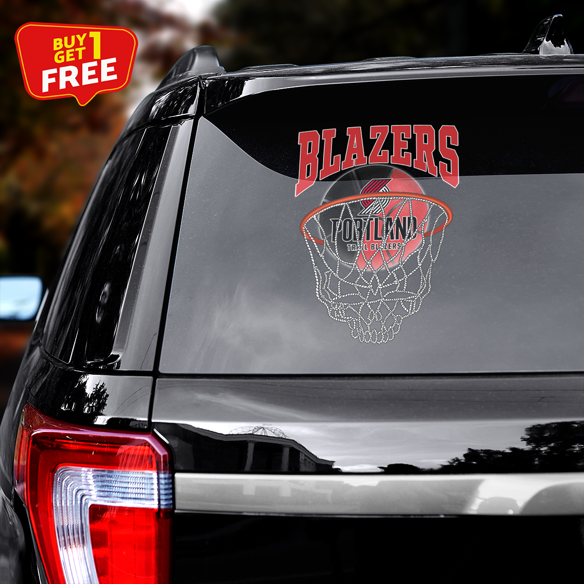 Portland Trail Blazers Car Door Sticker PT65545