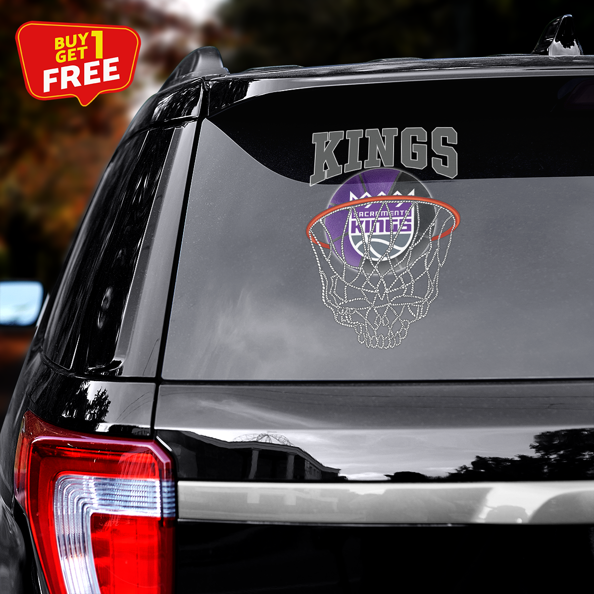 Sacramento Kings Car Door Sticker PT65546