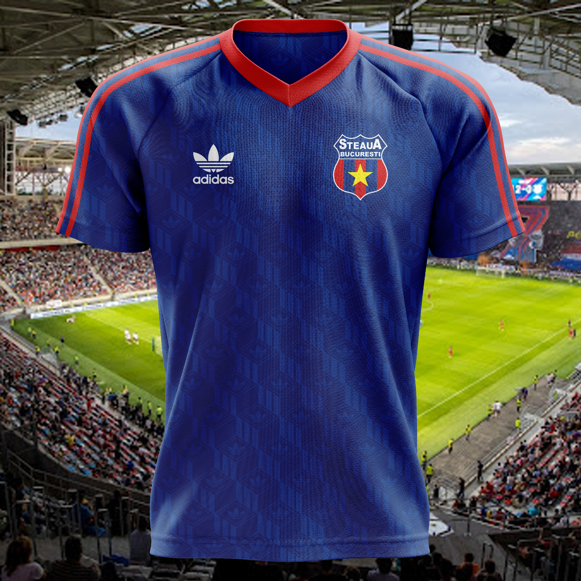 Steaua BucureÃÂti 1985-86 Retro Shirt PT65590