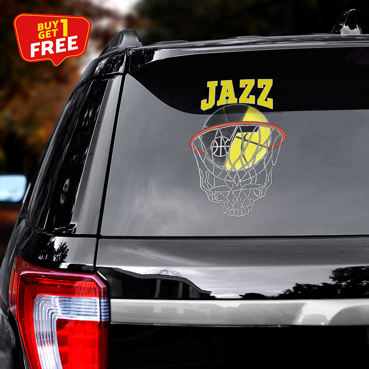 Utah Jazz Car Door Sticker PT65549
