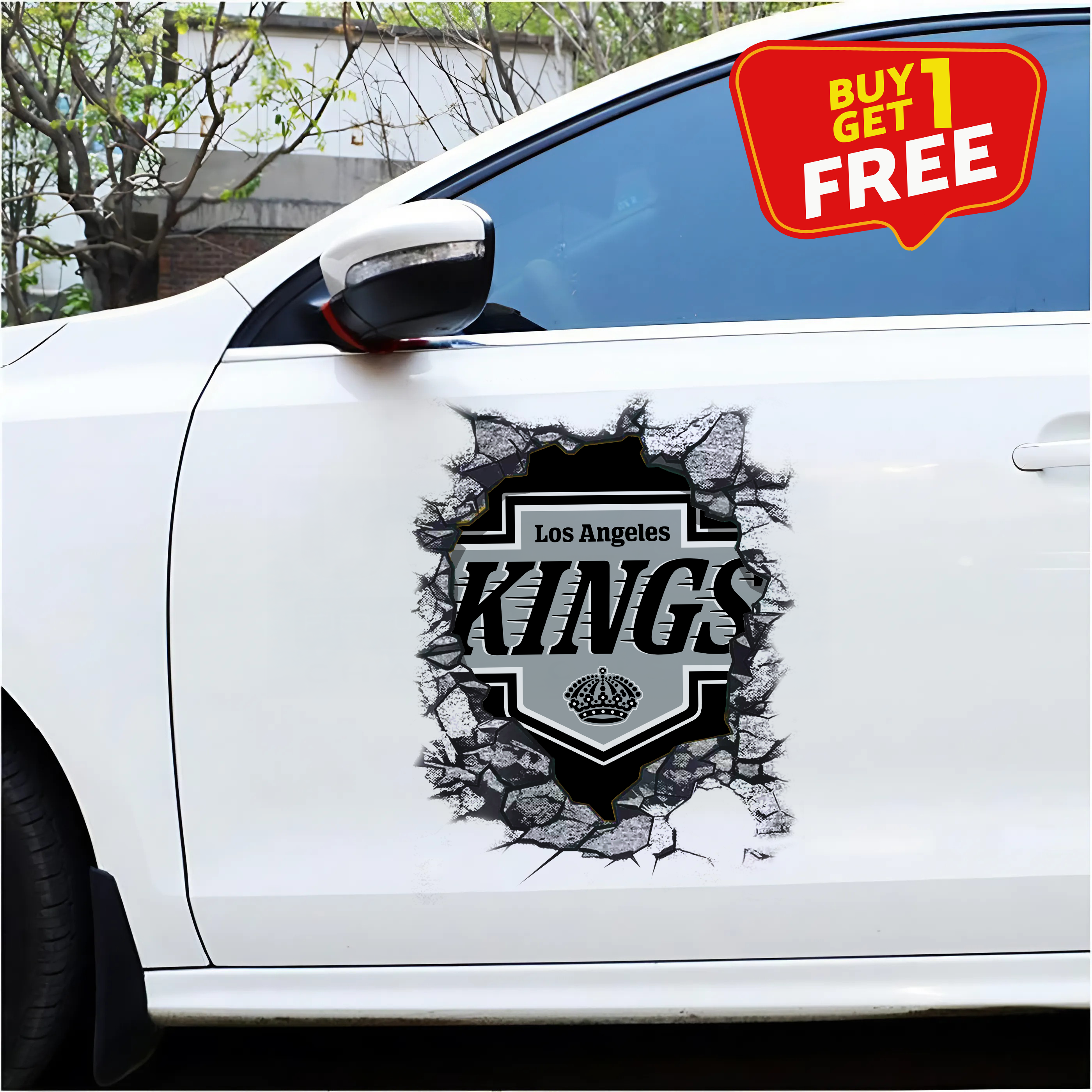 Los Angeles Kings Car Door Sticker PT65606