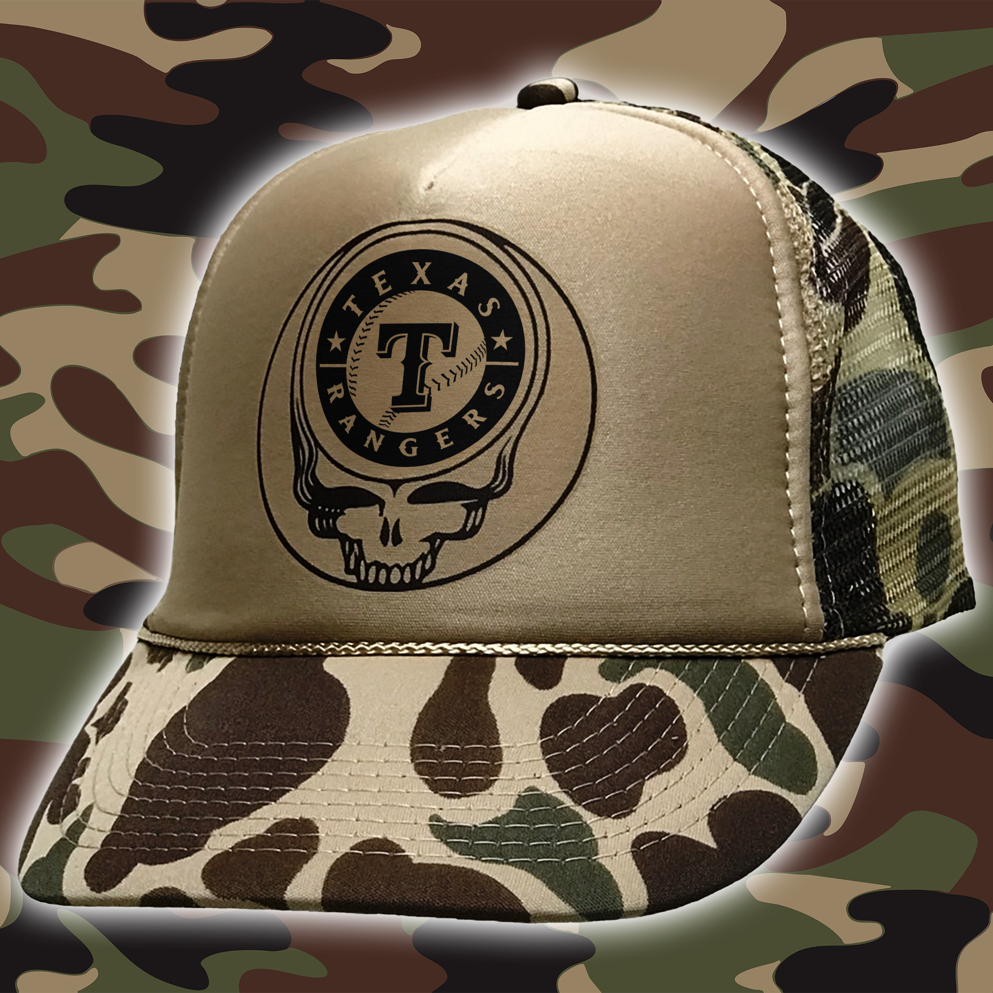 Texas Rangers Embroidered and Printed Cap PT65654