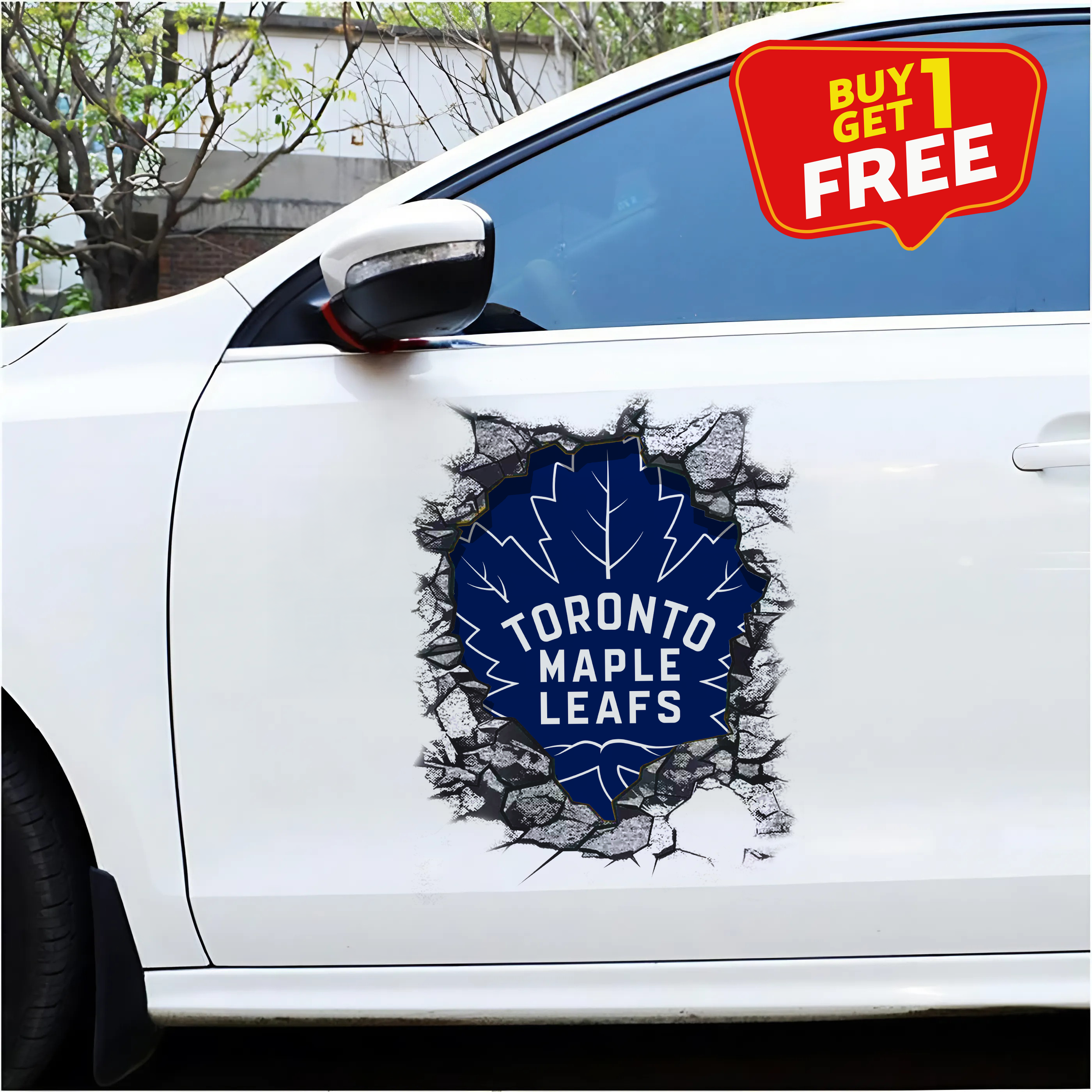 Toronto Maple Leafs Car Door Sticker PT65620