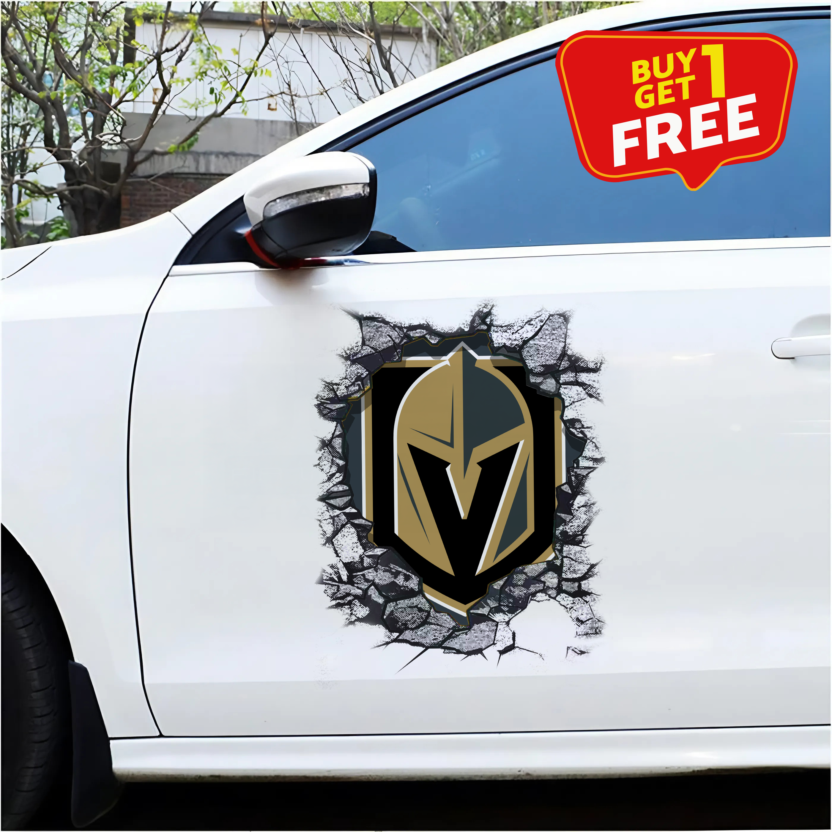 Vegas Golden Knights Car Door Sticker PT65623